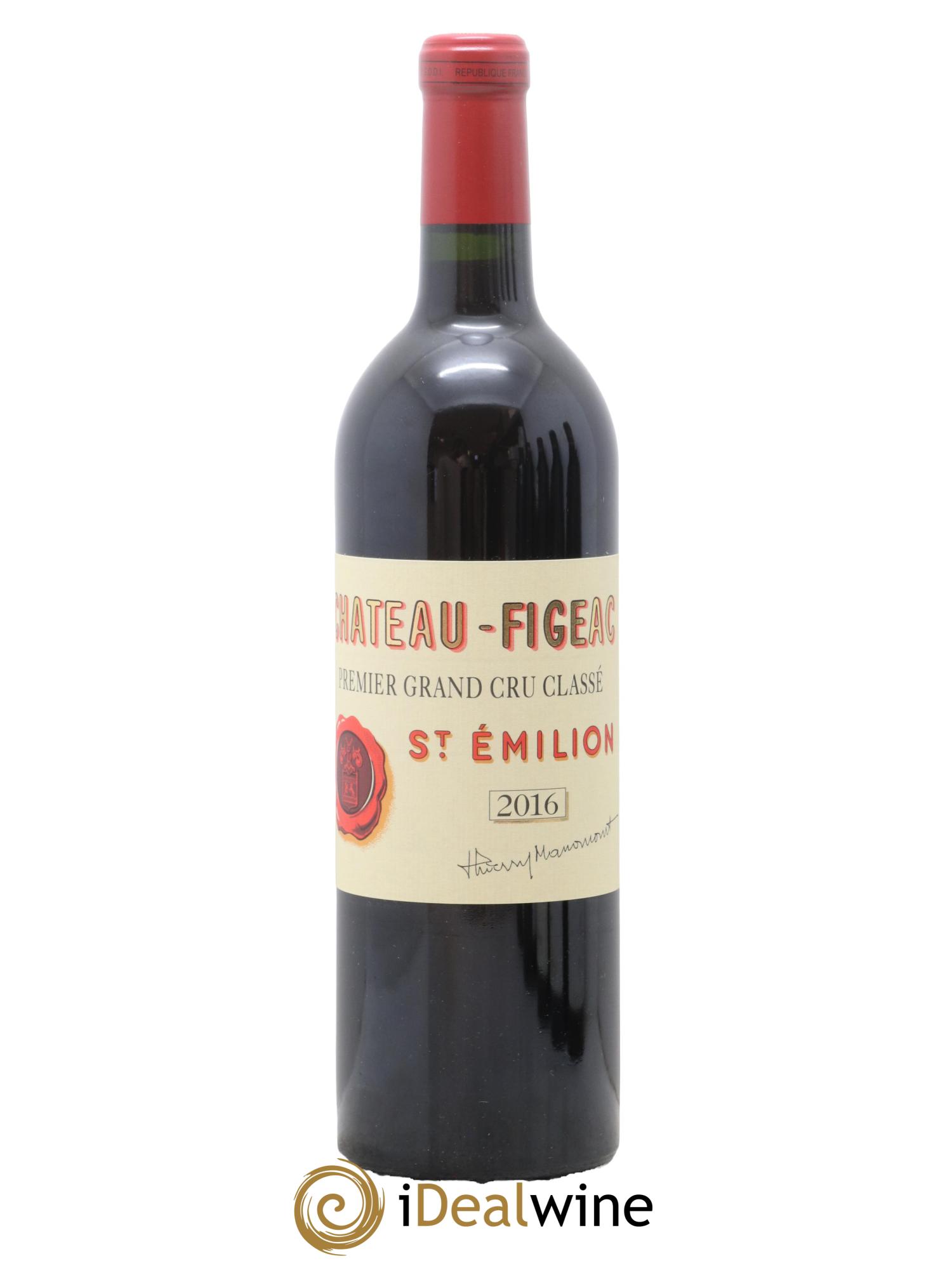 Château Figeac 1er Grand Cru Classé A 2016 - Lot de 1 bouteille - 0