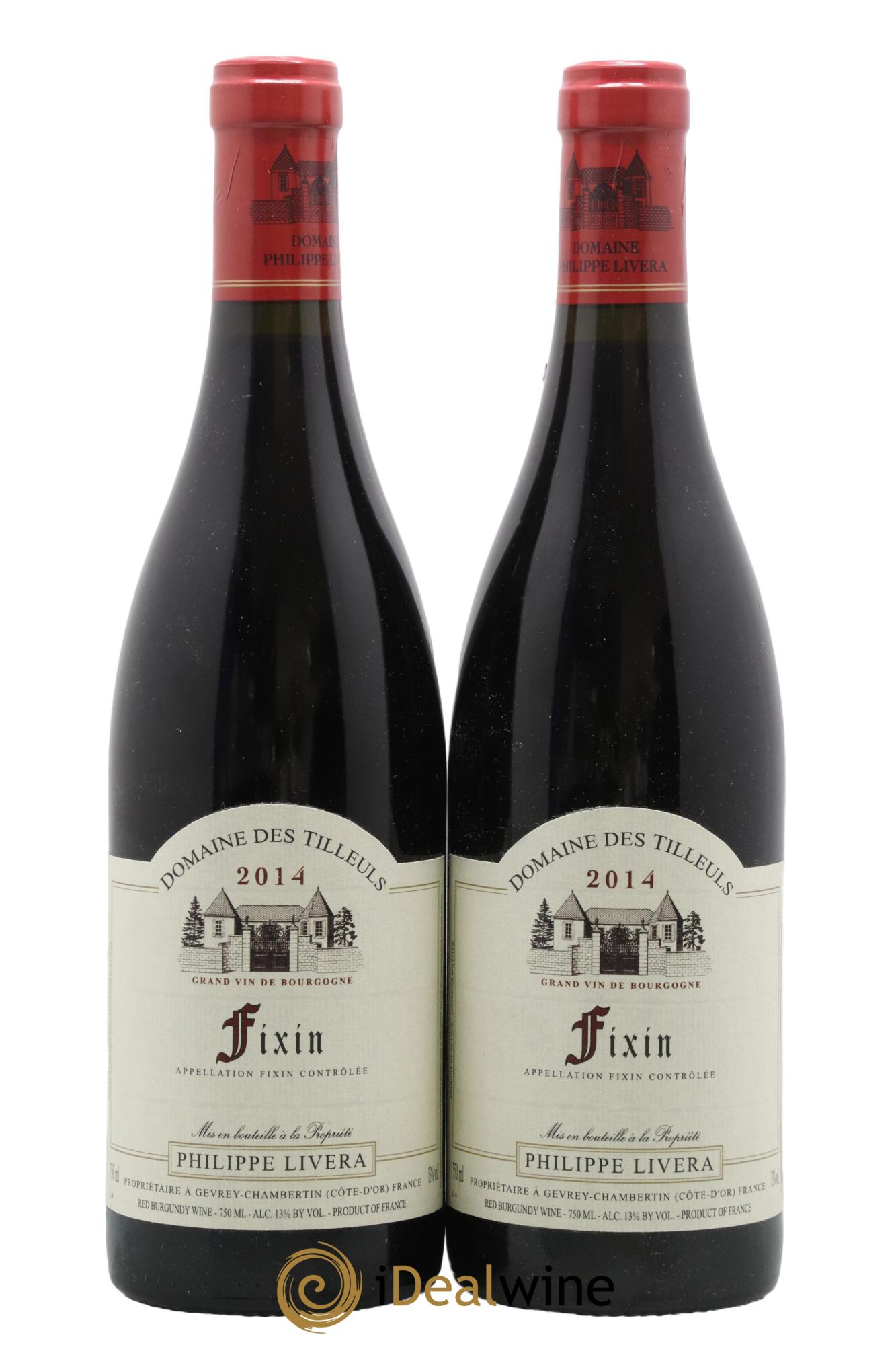 Fixin Tilleuls (Domaine des) - Philippe Livera 2014 - Lot de 2 bouteilles - 0