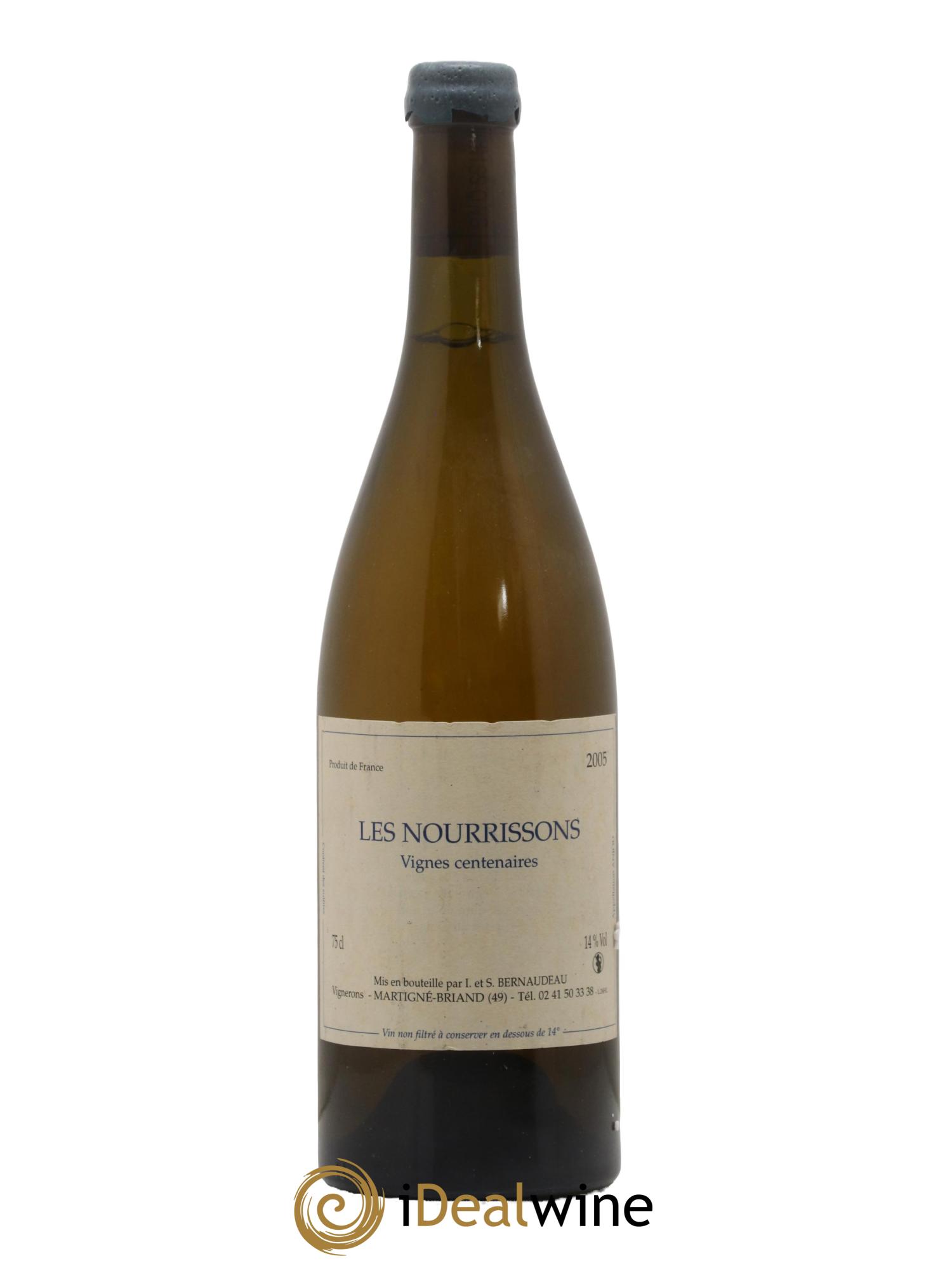 Anjou Les Nourrissons Vignes Centenaires Stéphane Bernaudeau (Domaine) 2005 - Lot de 1 bouteille - 0