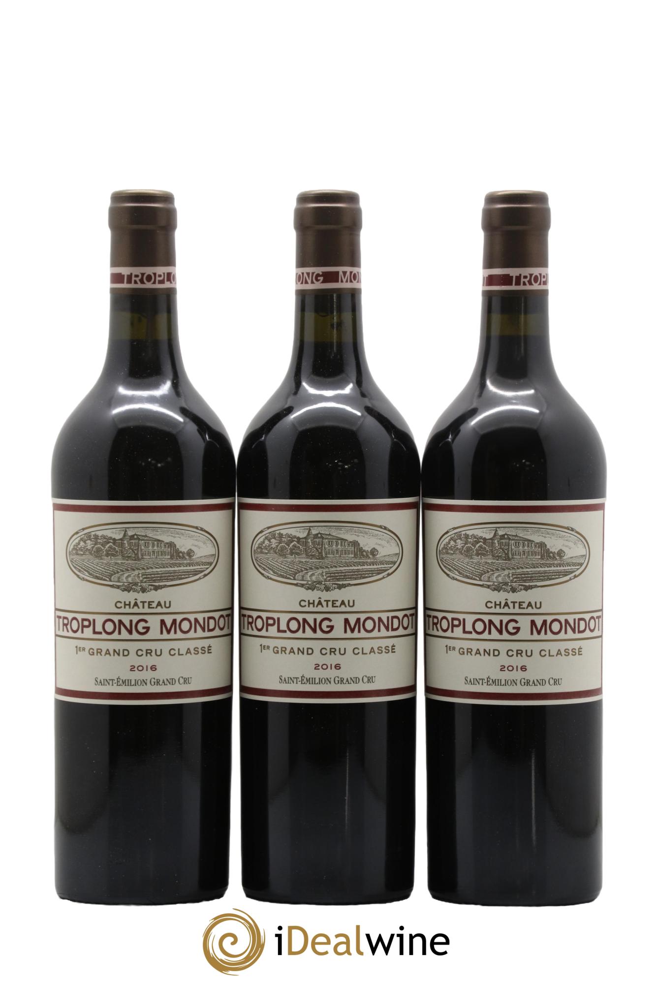 Château Troplong Mondot 1er Grand Cru Classé B 2016 - Lot de 6 bouteilles - 1