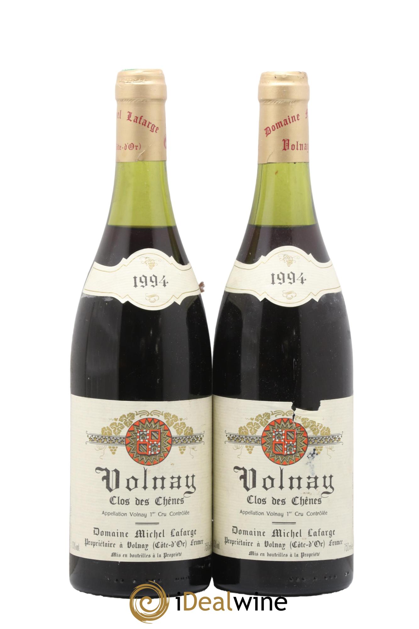 Acheter vin Volnay 1er Cru Clos des Chênes Lafarge (Domaine) 1994