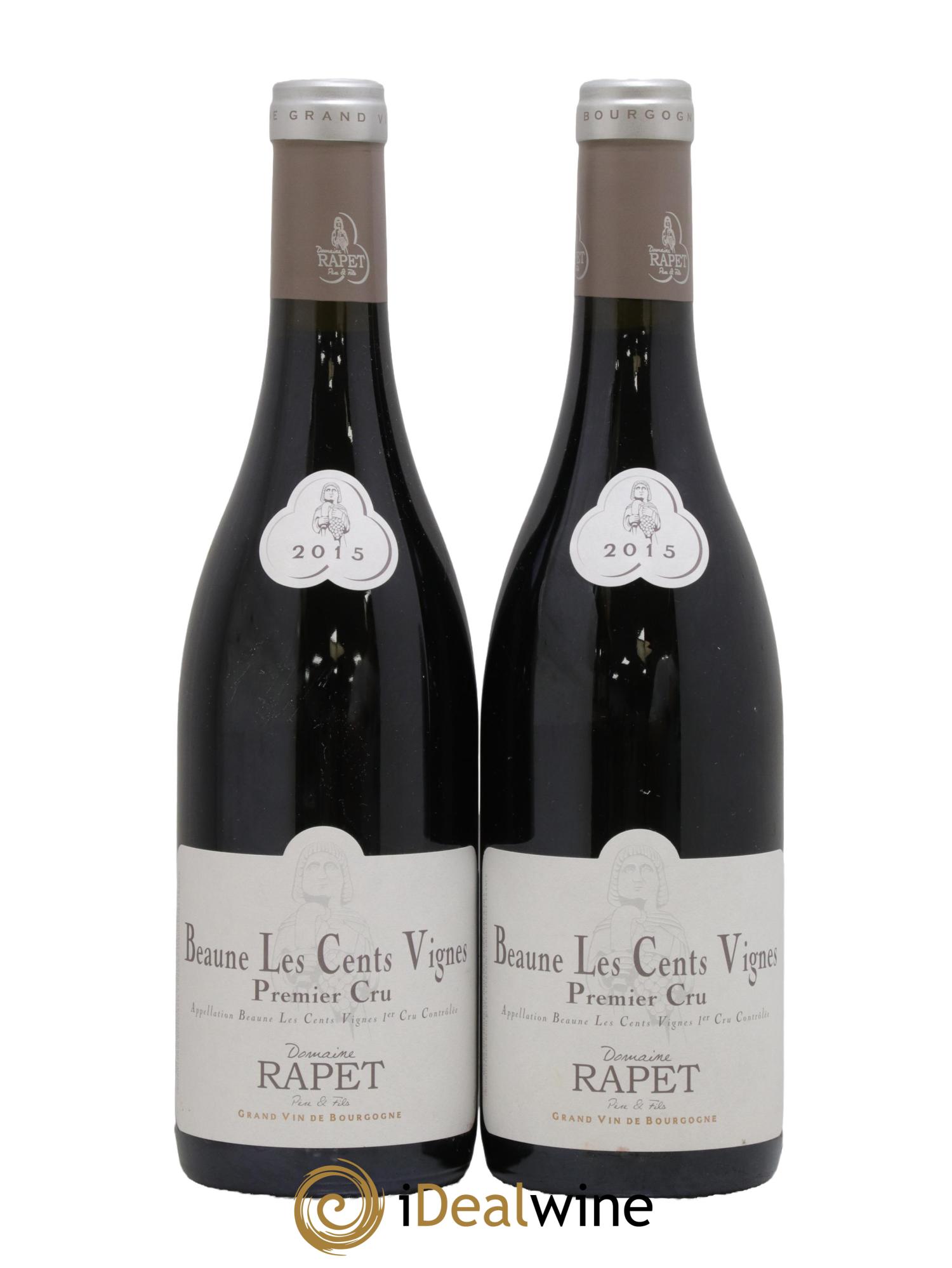 Beaune 1er Cru Les Cents Vignes Rapet Père & Fils 2015 - Lot de 2 bouteilles - 0