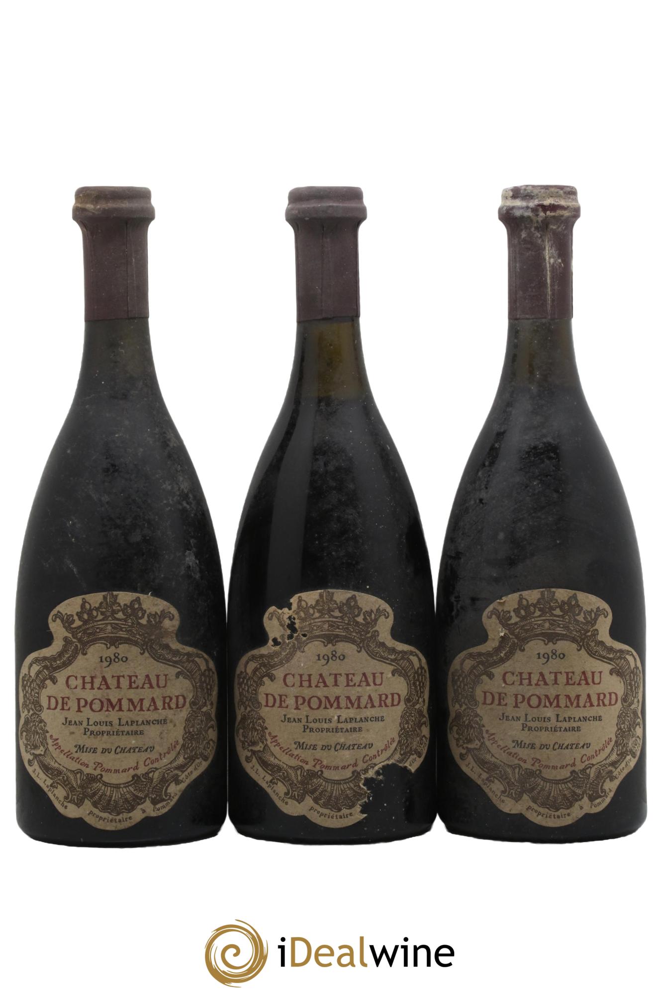 Pommard Château de Pommard 1980 - Lot de 3 bouteilles - 0