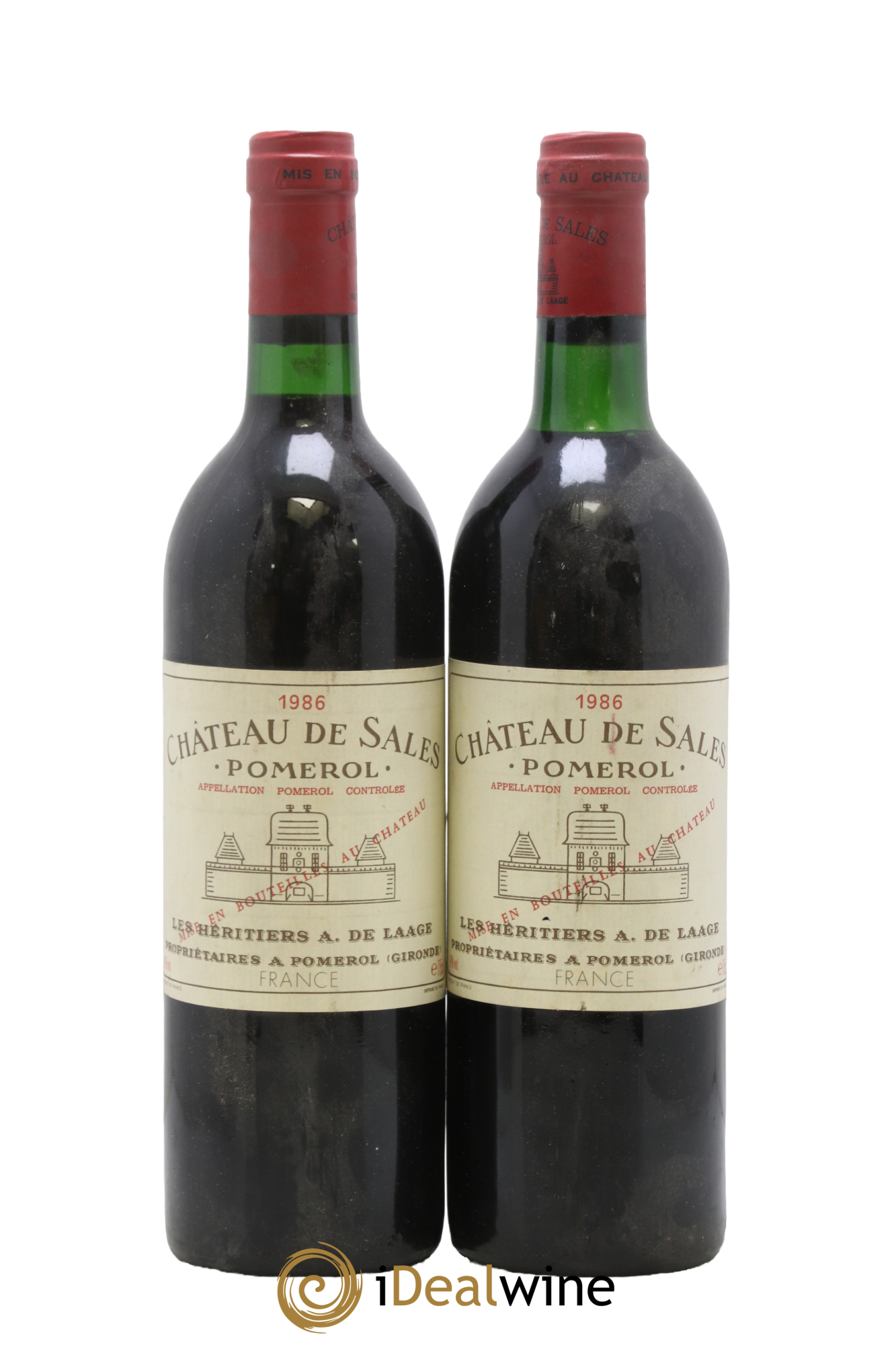 Château de Sales 1986 - Lot de 2 bouteilles - 0