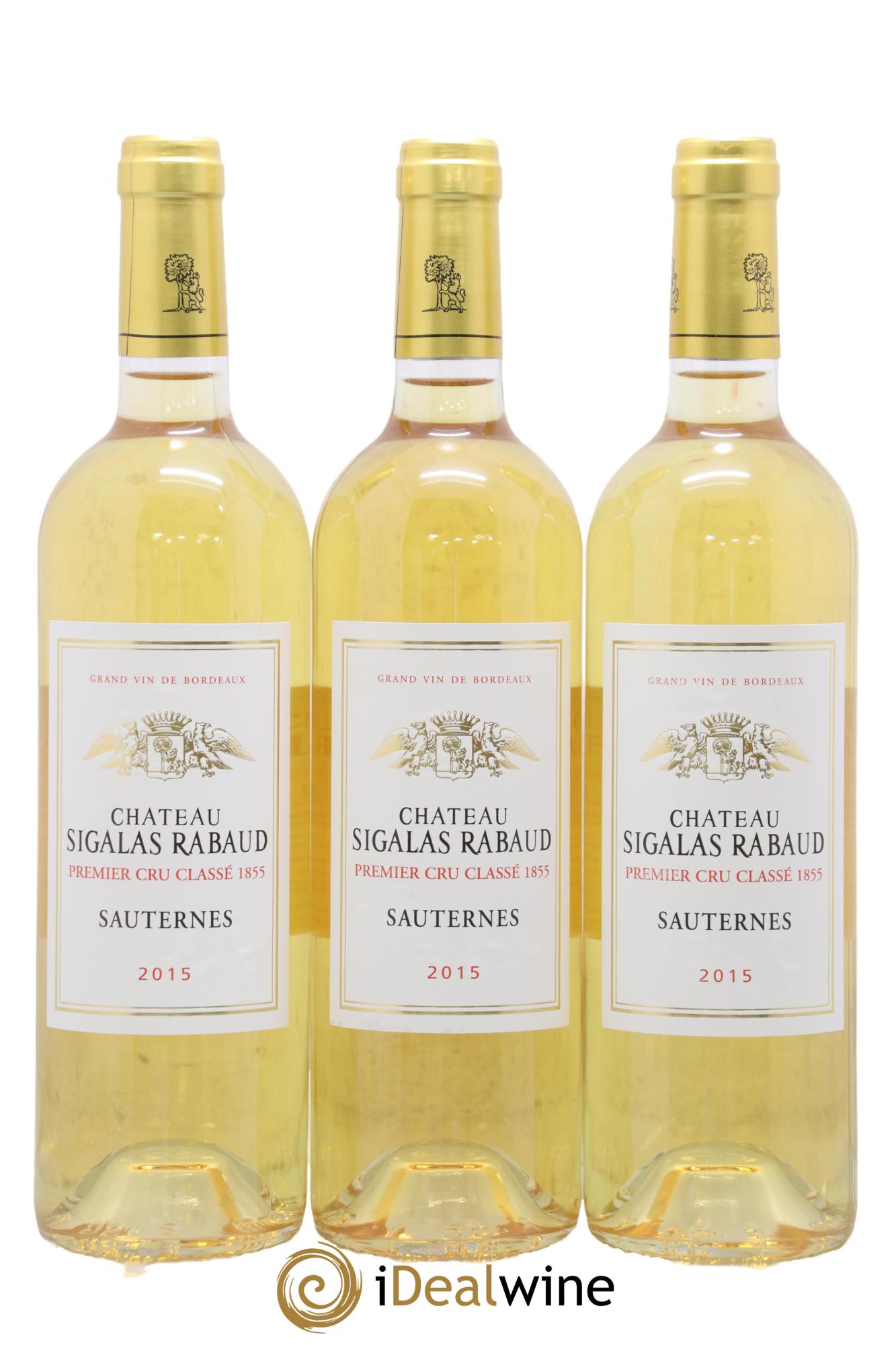 Château Sigalas Rabaud 1er Grand Cru Classé 2015 - Lot of 3 bottles - 0