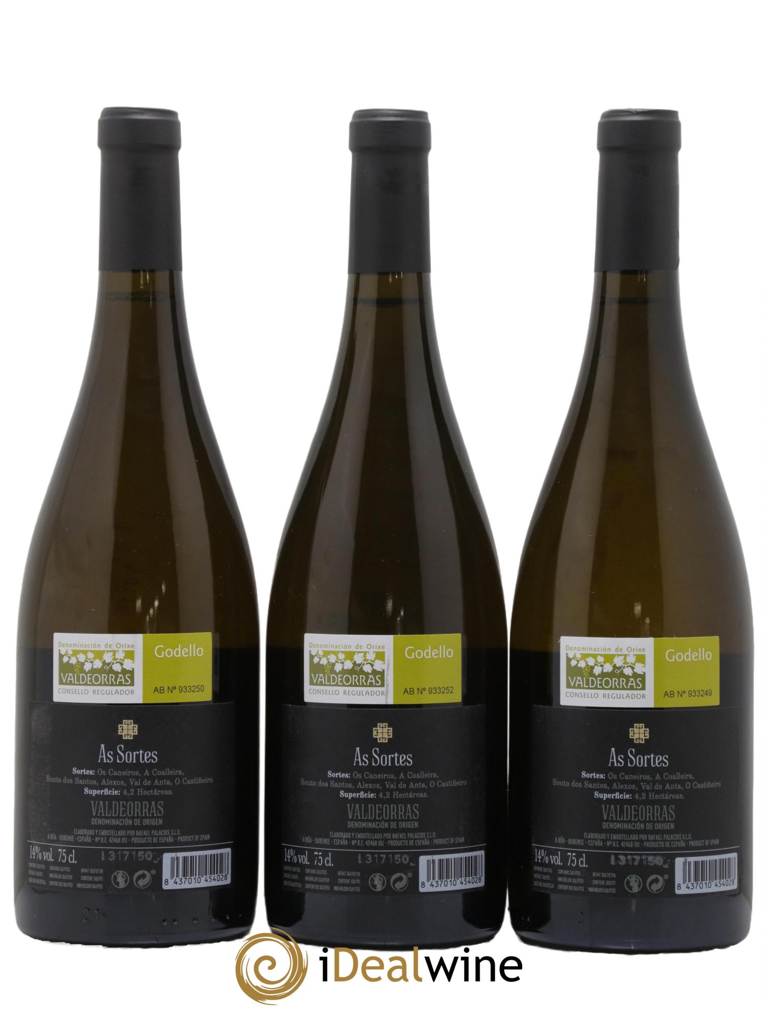 Valdeorras As Sortes Val Do Bibei Rafael Palacios 2016 - Lotto di 3 bottiglie - 1