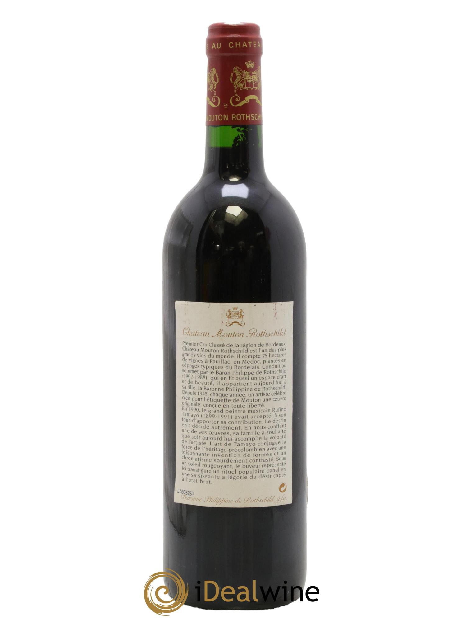 Château Mouton Rothschild 1er Grand Cru Classé 1998 - Lot de 1 bouteille - 1