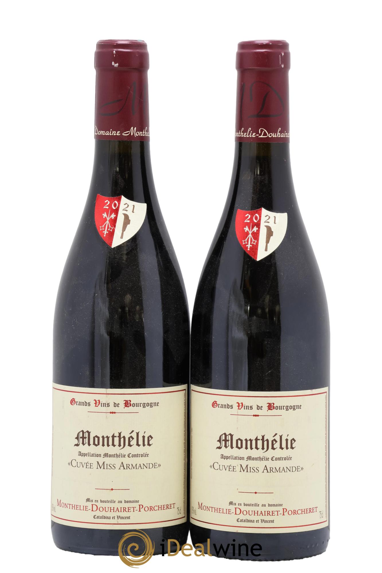 Monthélie Cuvée Miss Armande Douhairet-Porcheret 2021 - Lot de 2 bouteilles - 0