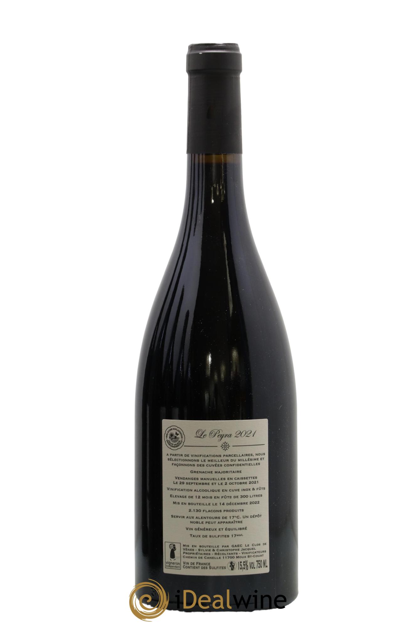 Vin de France Cuvée Le Peyra Domaine Clos de Vènes 2021 - Lot of 1 bottle - 1