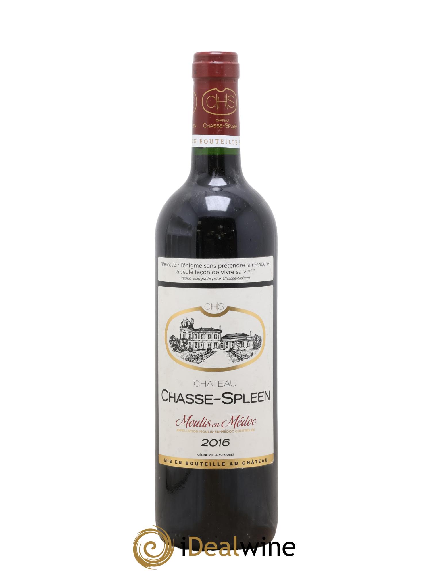 Château Chasse Spleen 2016 - Lot de 1 bouteille - 0