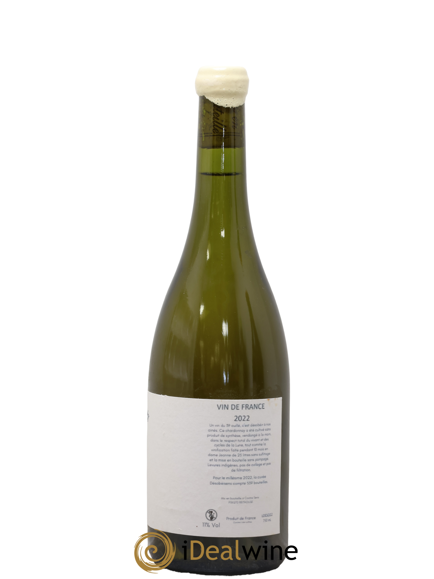 Vin de France Chardonnay Désobeisens 2022 - Posten von 1 Flasche - 1