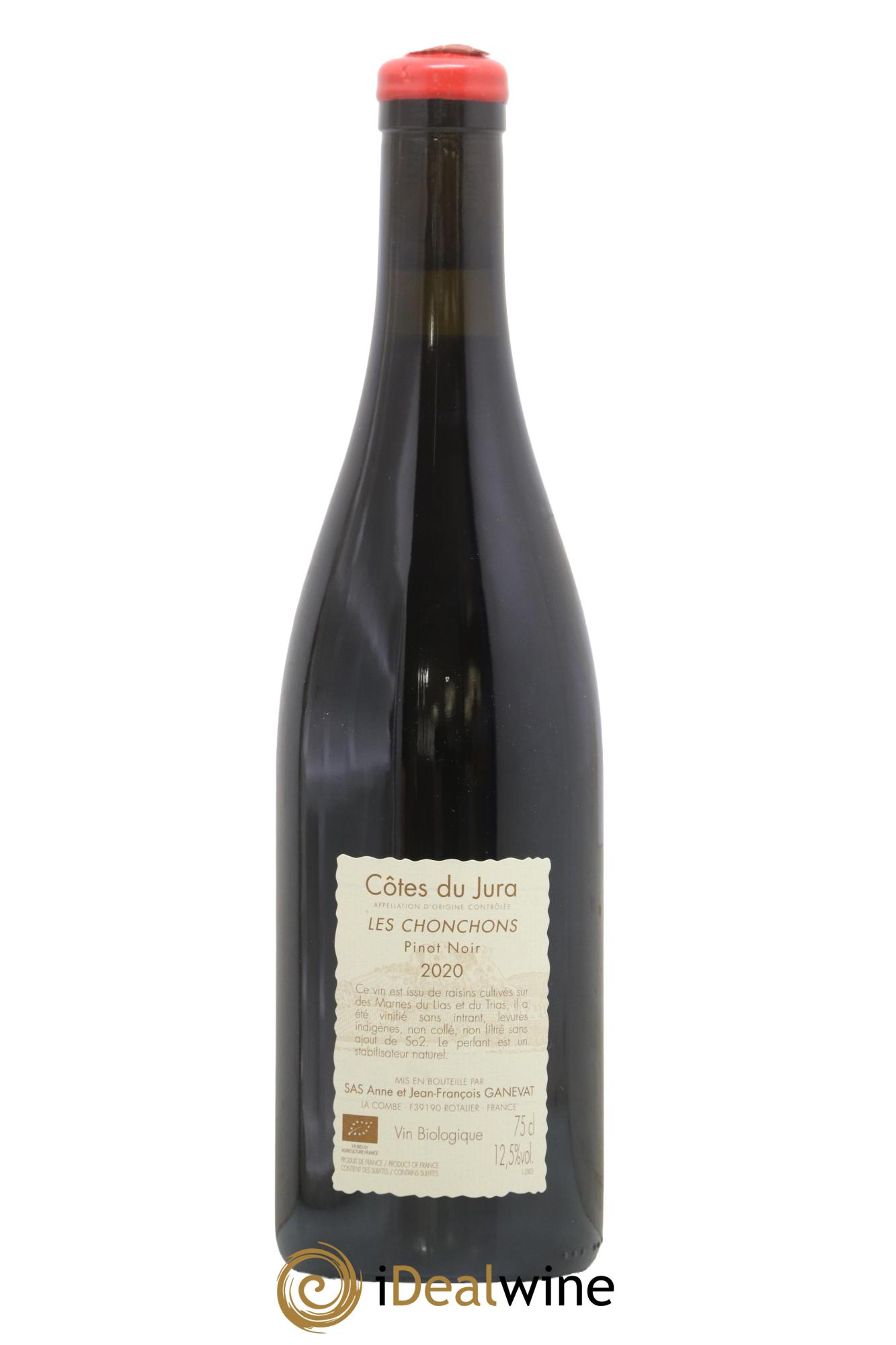 Côtes du Jura Pinot Noir Les Chonchons Anne et Jean François Ganevat 2020 - Lot de 1 bouteille - 1