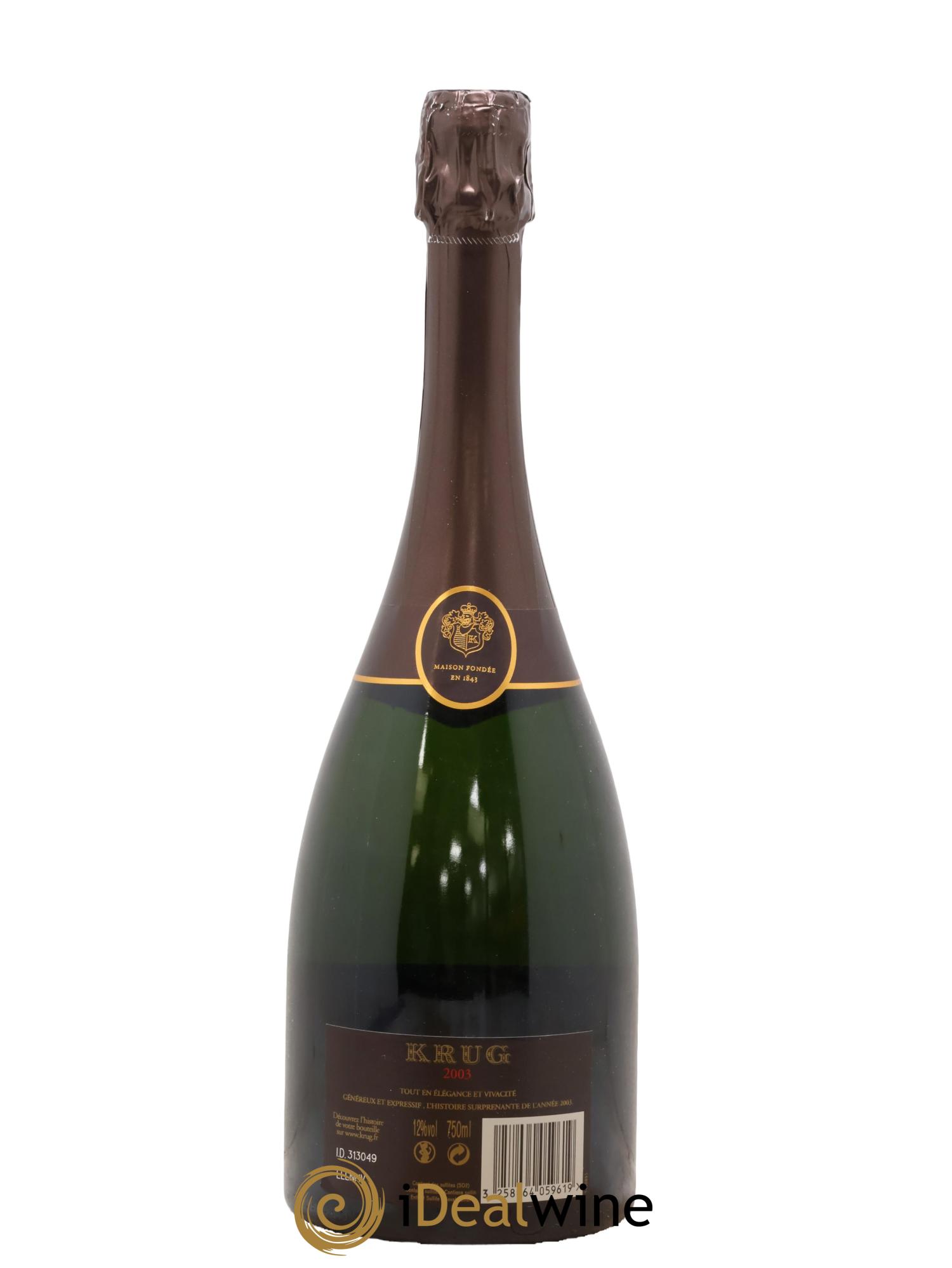 Vintage Krug 2003 - Lot of 1 bottle - 1