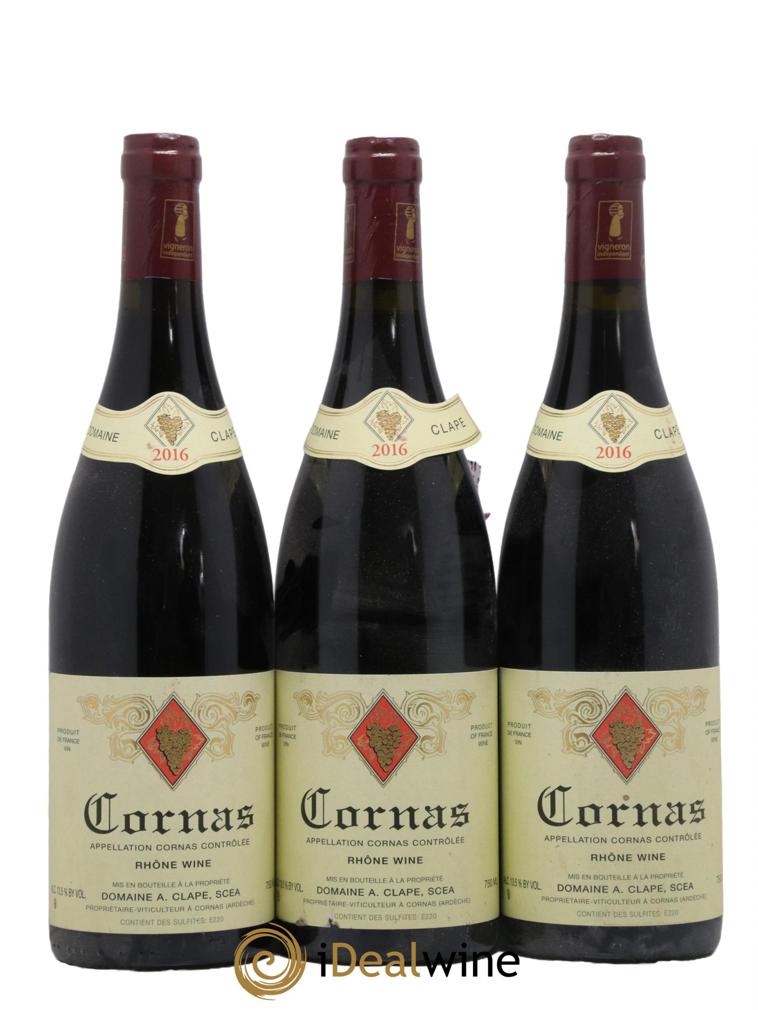 Cornas Auguste Clape 2016 - Posten von 3 Flaschen - 0