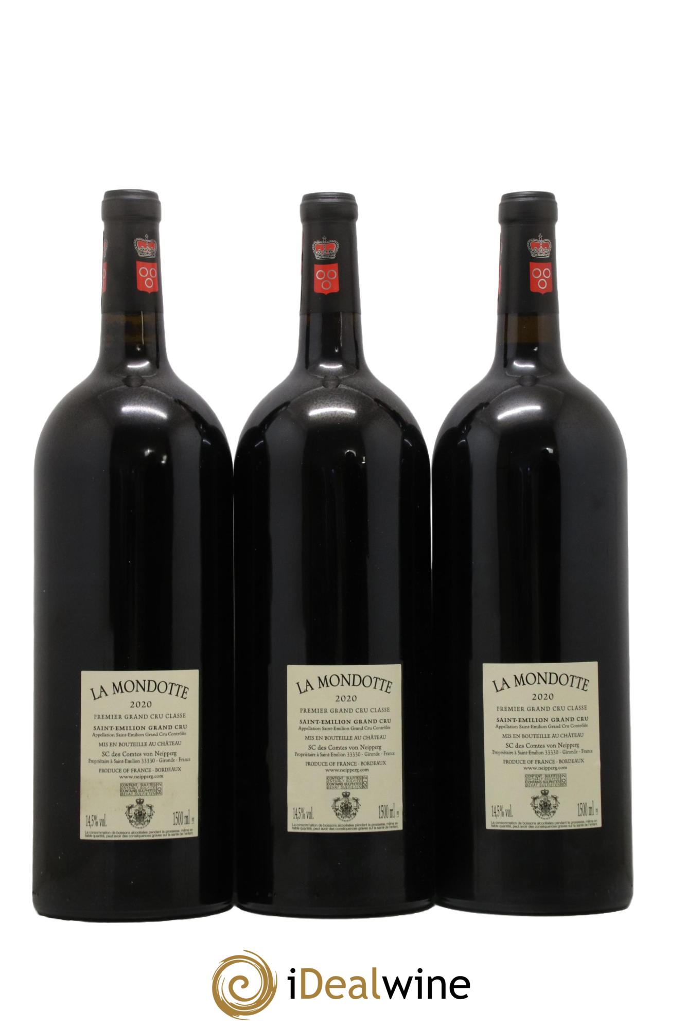 La Mondotte 1er Grand Cru Classé B depuis 2012  2020 - Lot de 3 magnums - 1