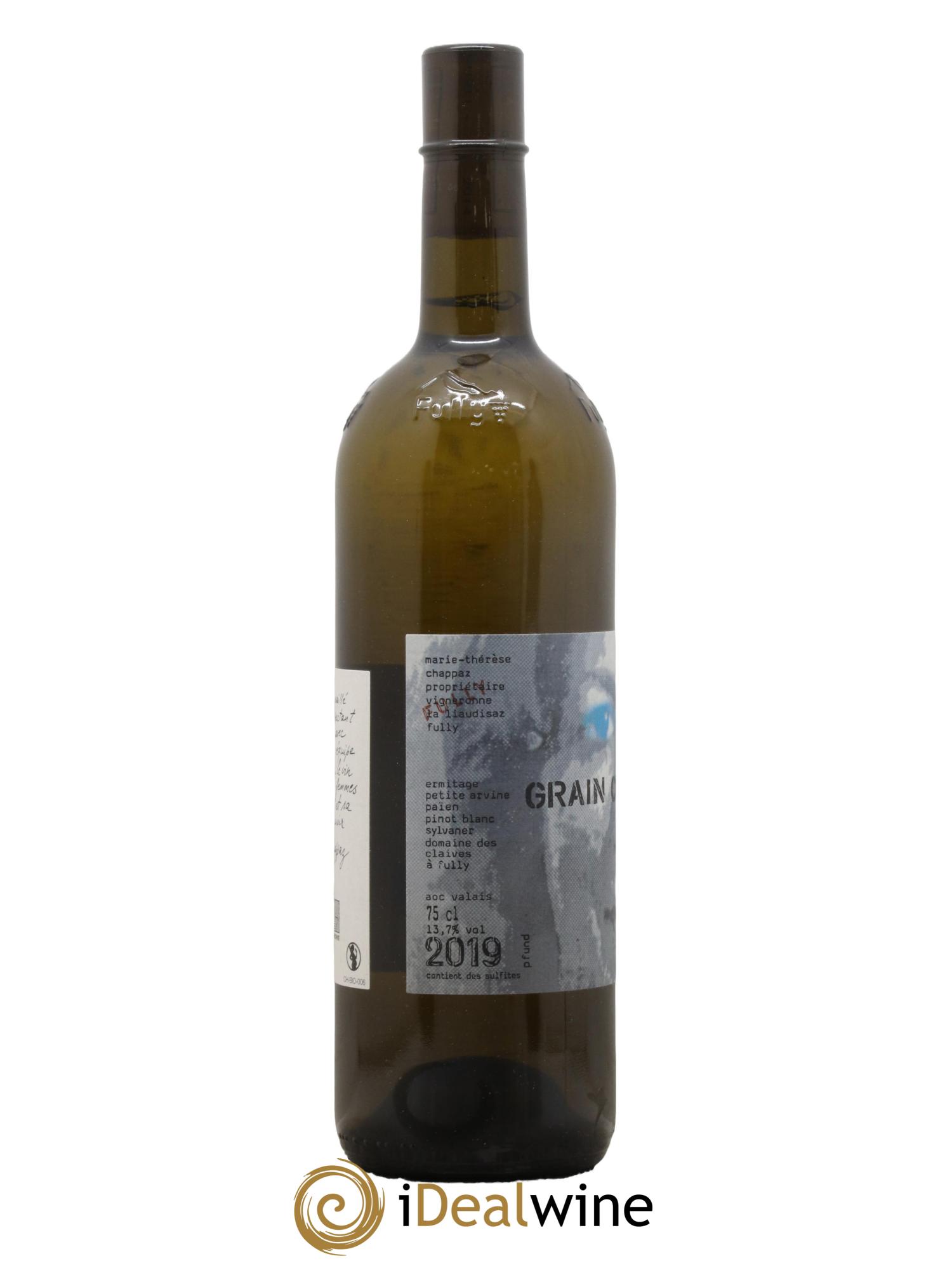 Valais DOC Grain par Grain 5 paniers Marsanne Marie-Thérèse Chappaz - Domaine Des Claives 2019 - Lot de 1 bouteille - 1