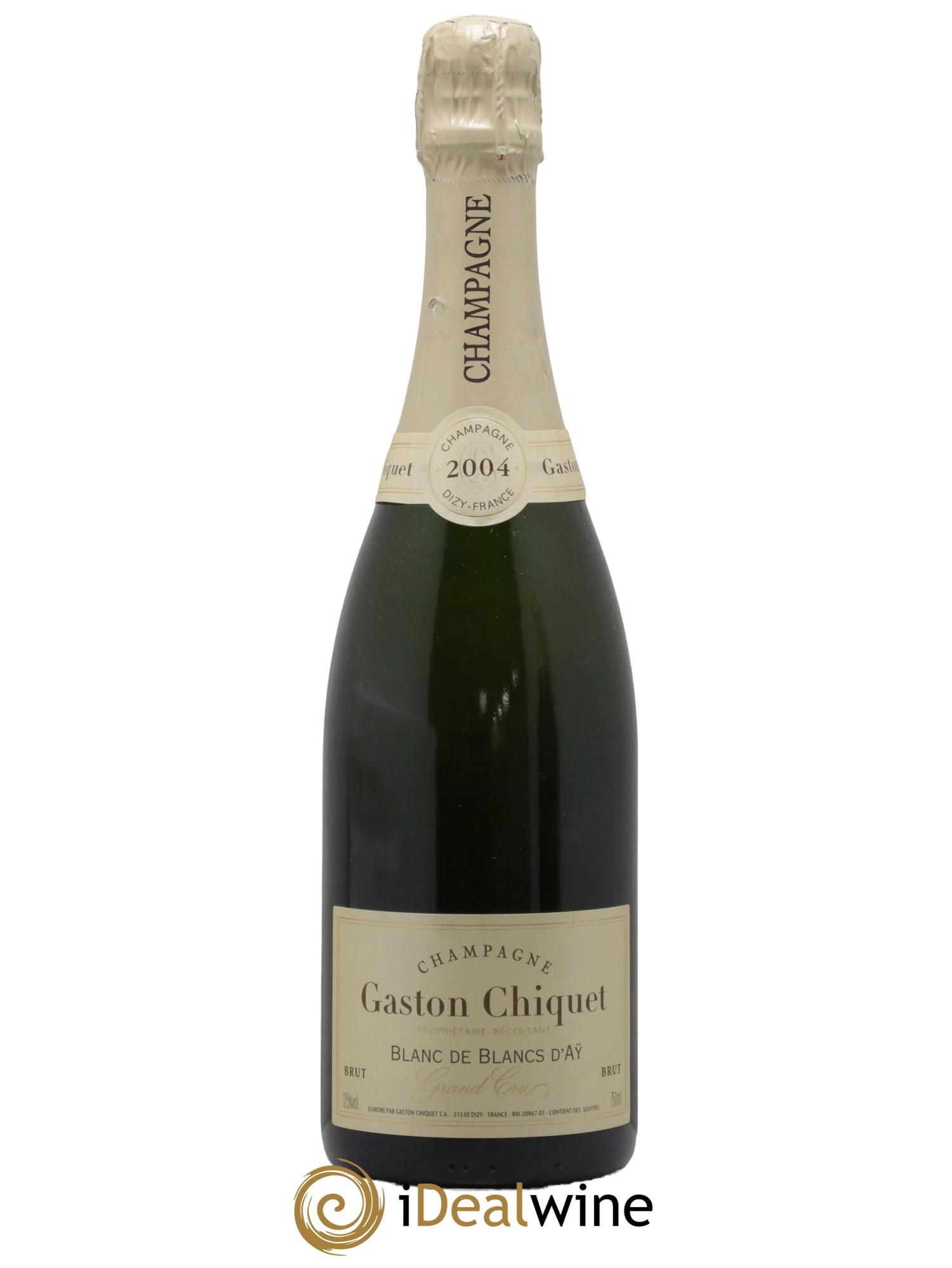 Champagne Blanc De Blancs Gaston Chiquet 2004 - Lot de 1 bouteille - 0