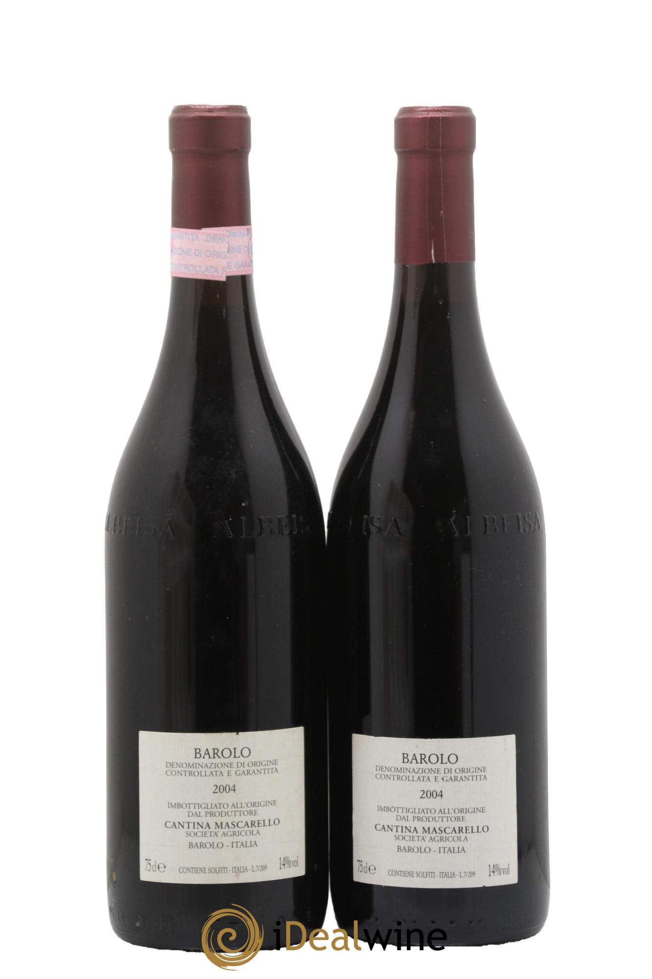 Barolo DOCG Bartolo Mascarello 2004 - Lot de 2 bouteilles - 1
