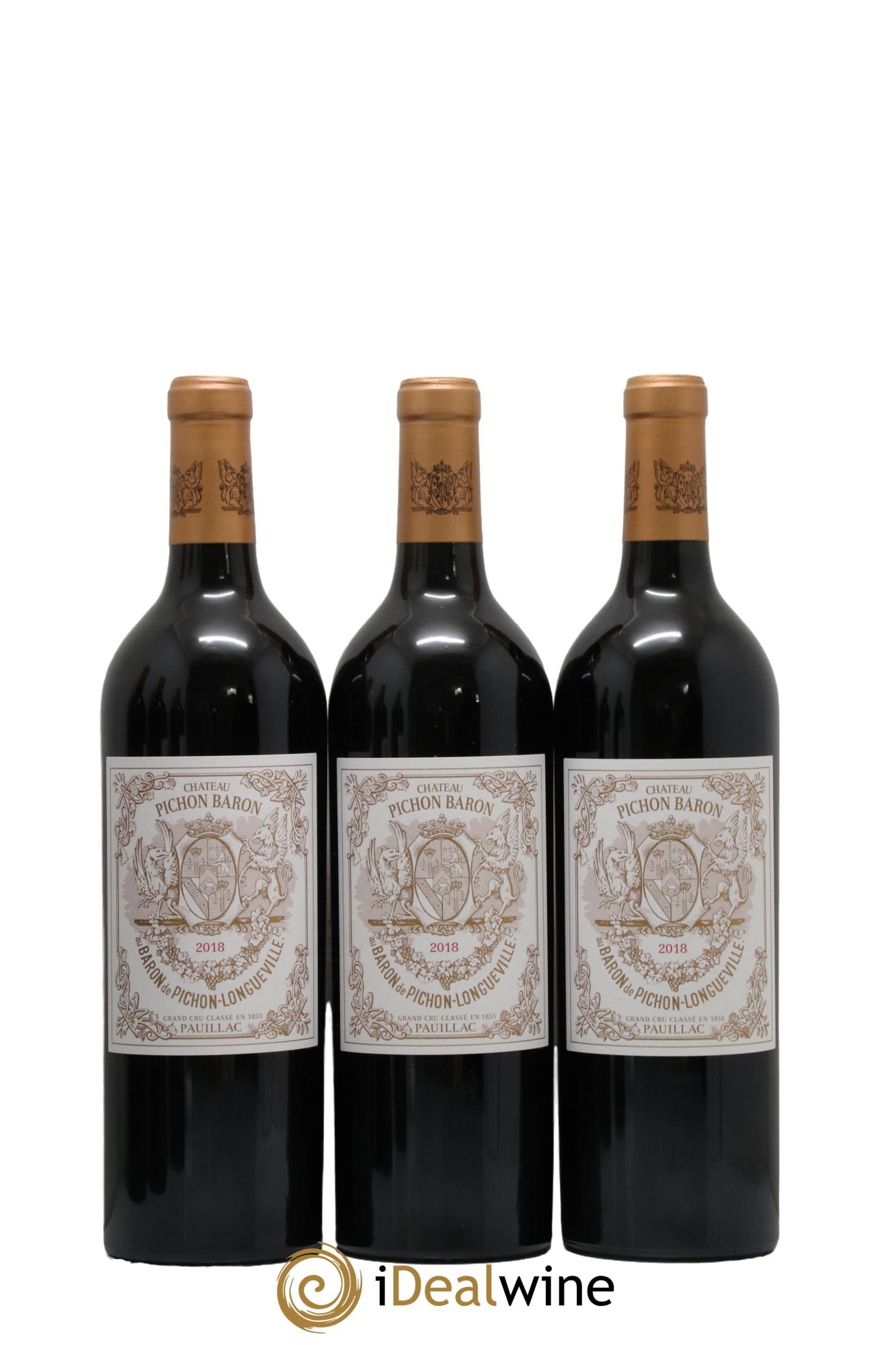 Pichon Longueville Baron 2ème Grand Cru Classé  2018 - Lotto di 6 bottiglie - 1