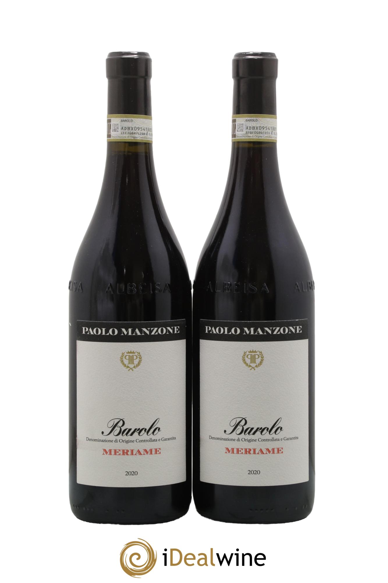 Barolo DOCG Meriame Paolo Manzone 2020 - Lot of 2 bottles - 0