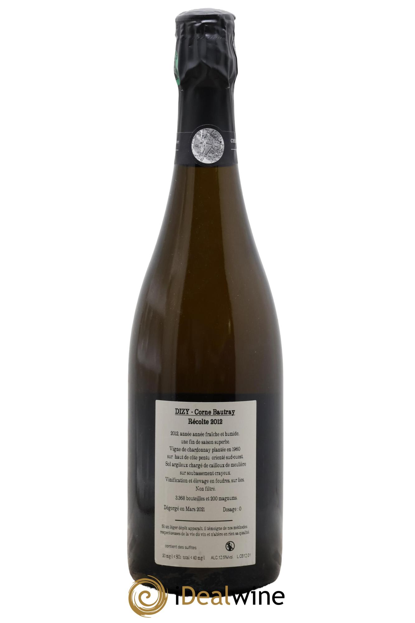 Dizy Corne Bautray Extra-Brut Jacquesson 2012 - Lot of 1 bottle - 1