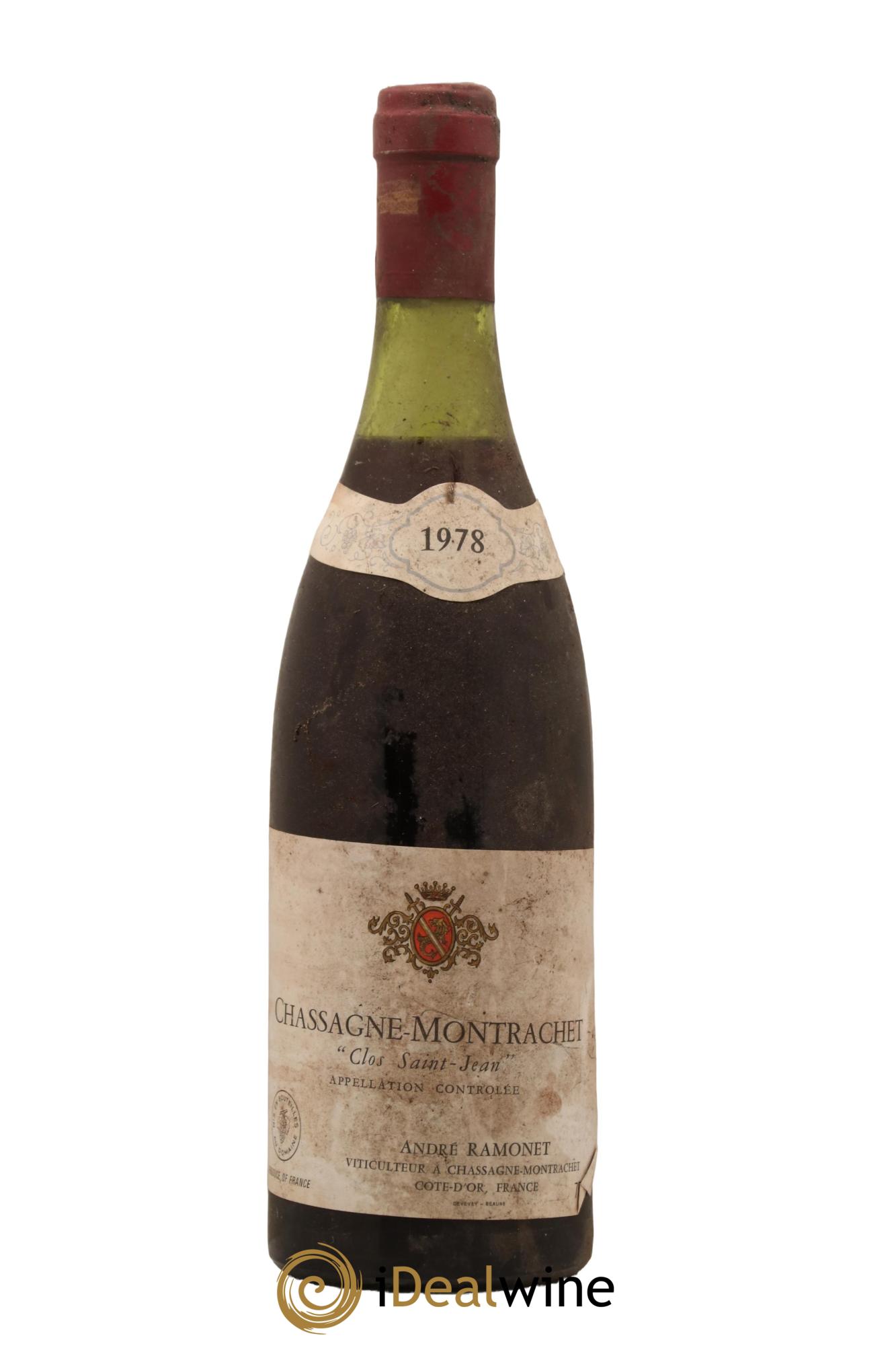 Chassagne-Montrachet 1er Cru Clos Saint-Jean Ramonet (Domaine) 1978 - Lot de 1 bouteille - 0