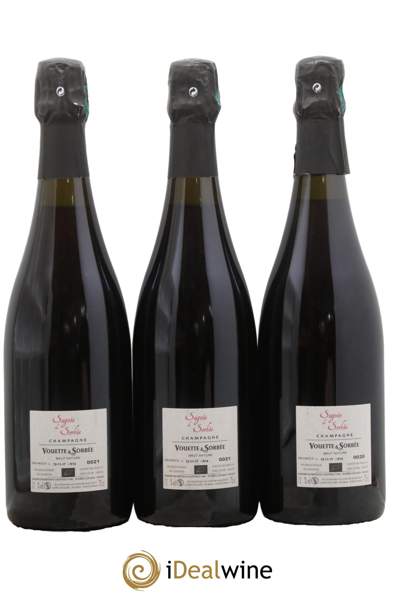 Saignée de Sorbée Extra-Brut Vouette et Sorbée 2014 - Lotto di 3 bottiglie - 1