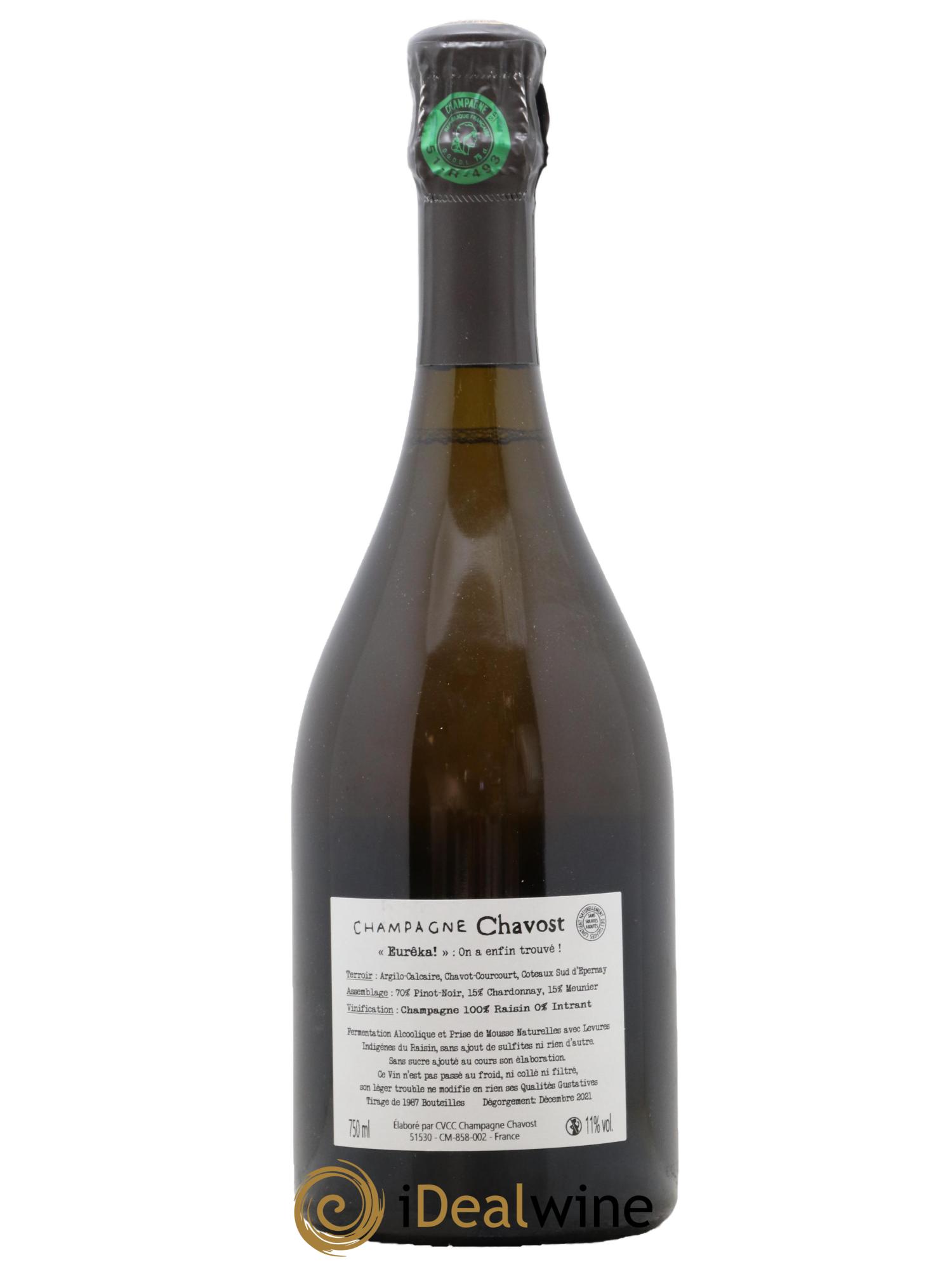 Eureka Brut Nature Chavost - Lotto di 1 bottiglia - 1