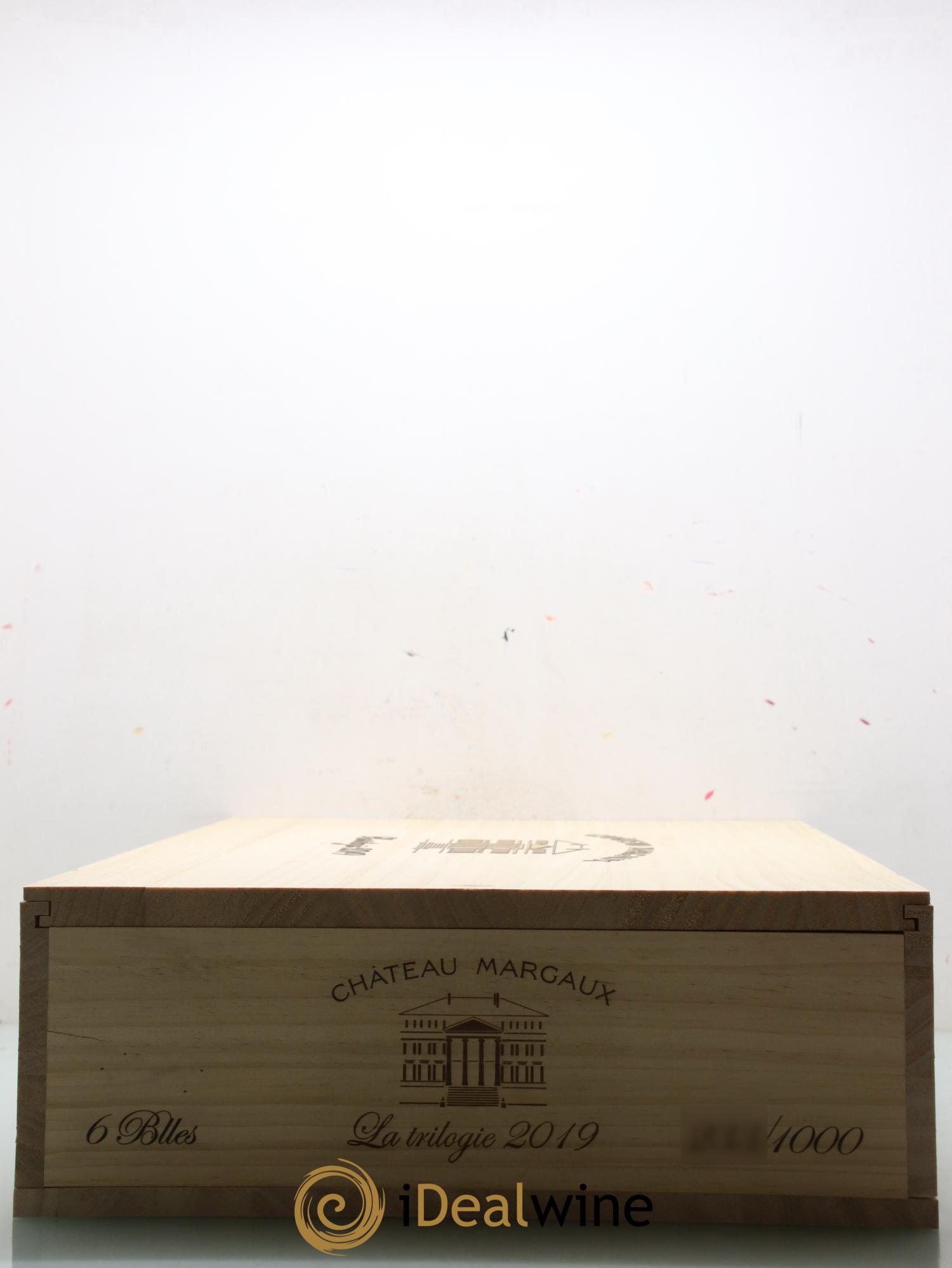Bordeaux Coffret Trilogie Chateau Margaux 3 Margaux 2 Pavillon 1 Pavillon Blanc Margaux 2019 - Lot de 6 bouteilles - 7