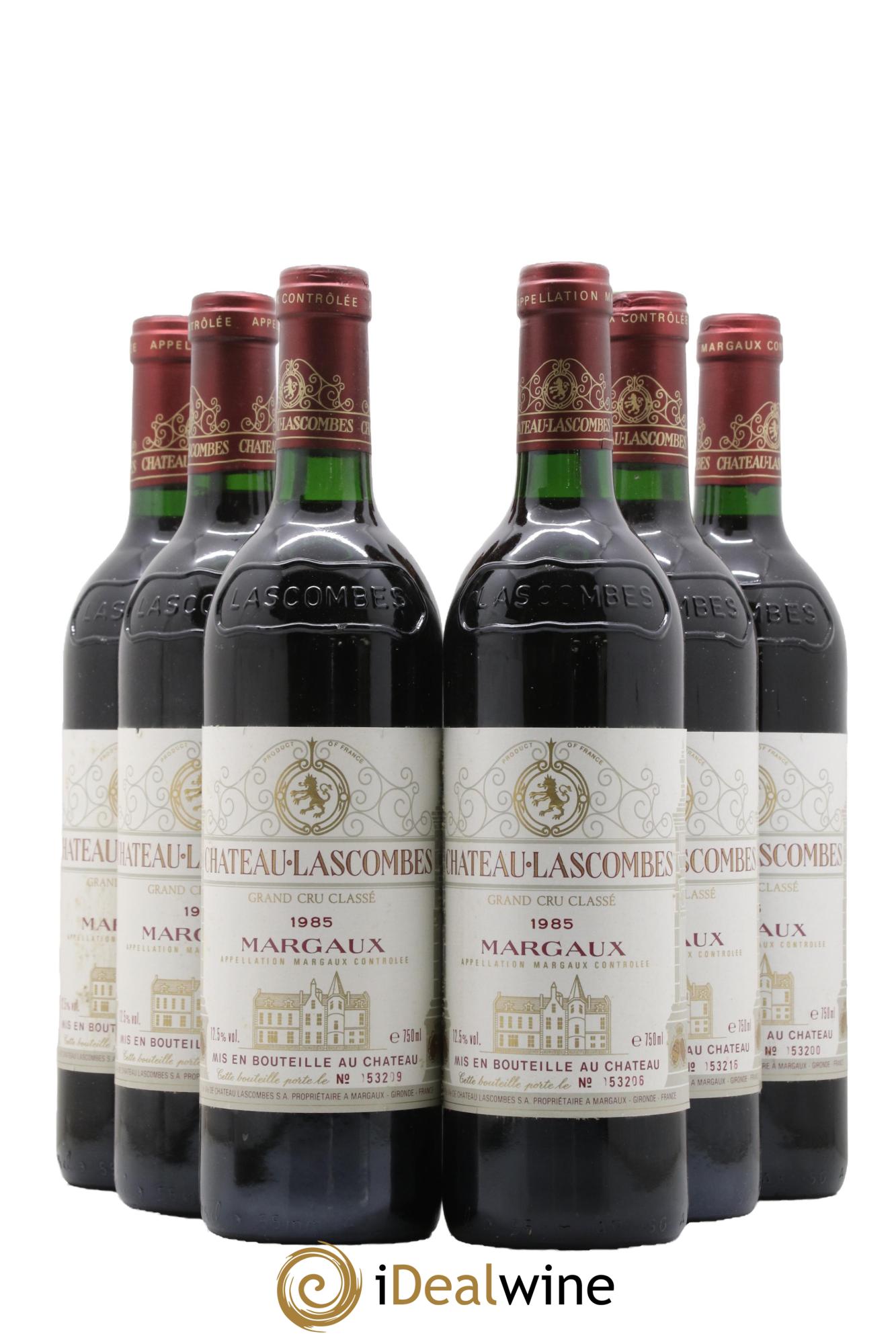 Château Lascombes 2ème Grand Cru Classé 1985 - Lot de 6 bouteilles - 0