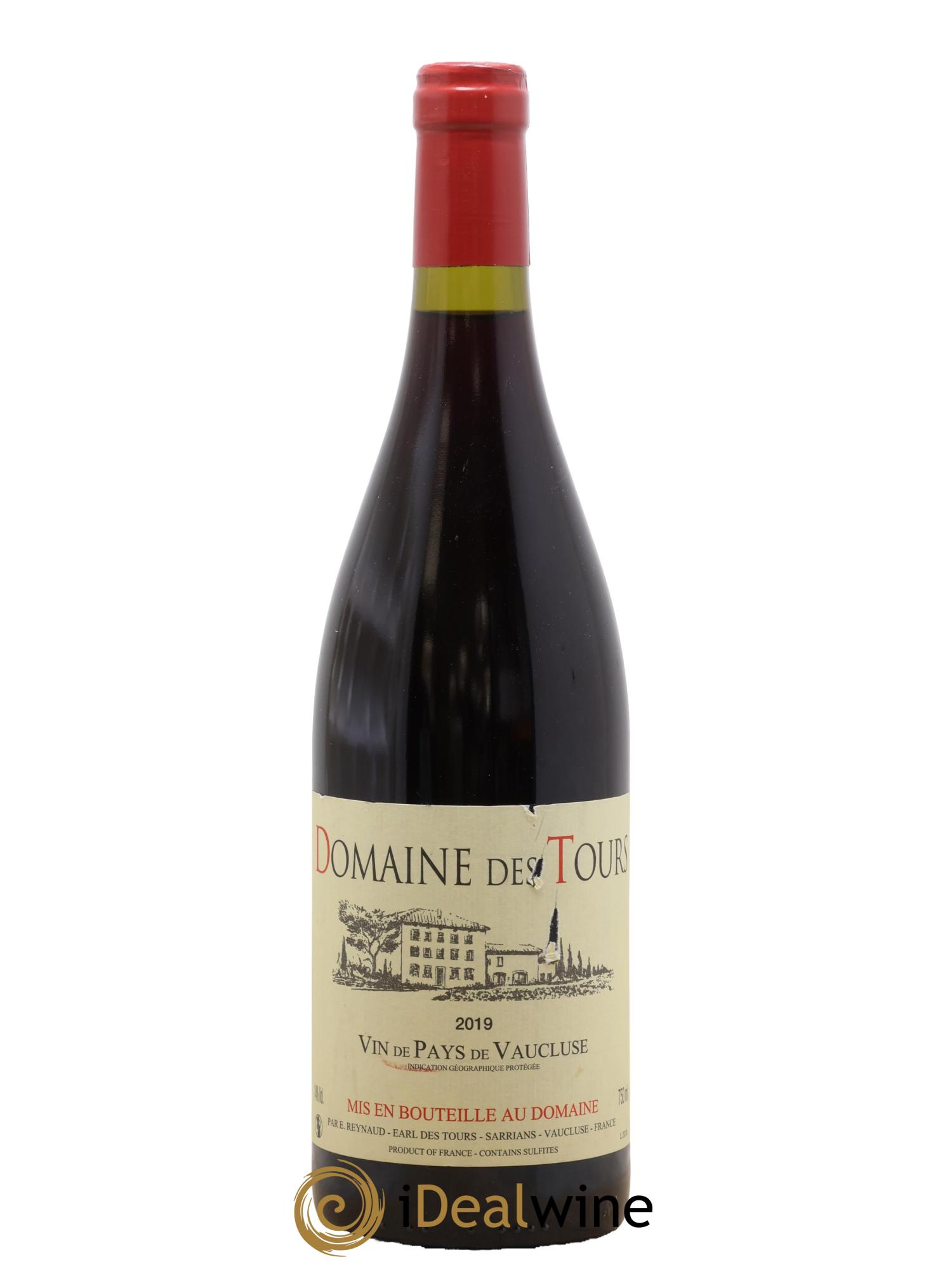 Vaucluse (Vin de Pays de Vaucluse) Domaine des Tours Emmanuel Reynaud 2019 - Lot de 1 bouteille - 0