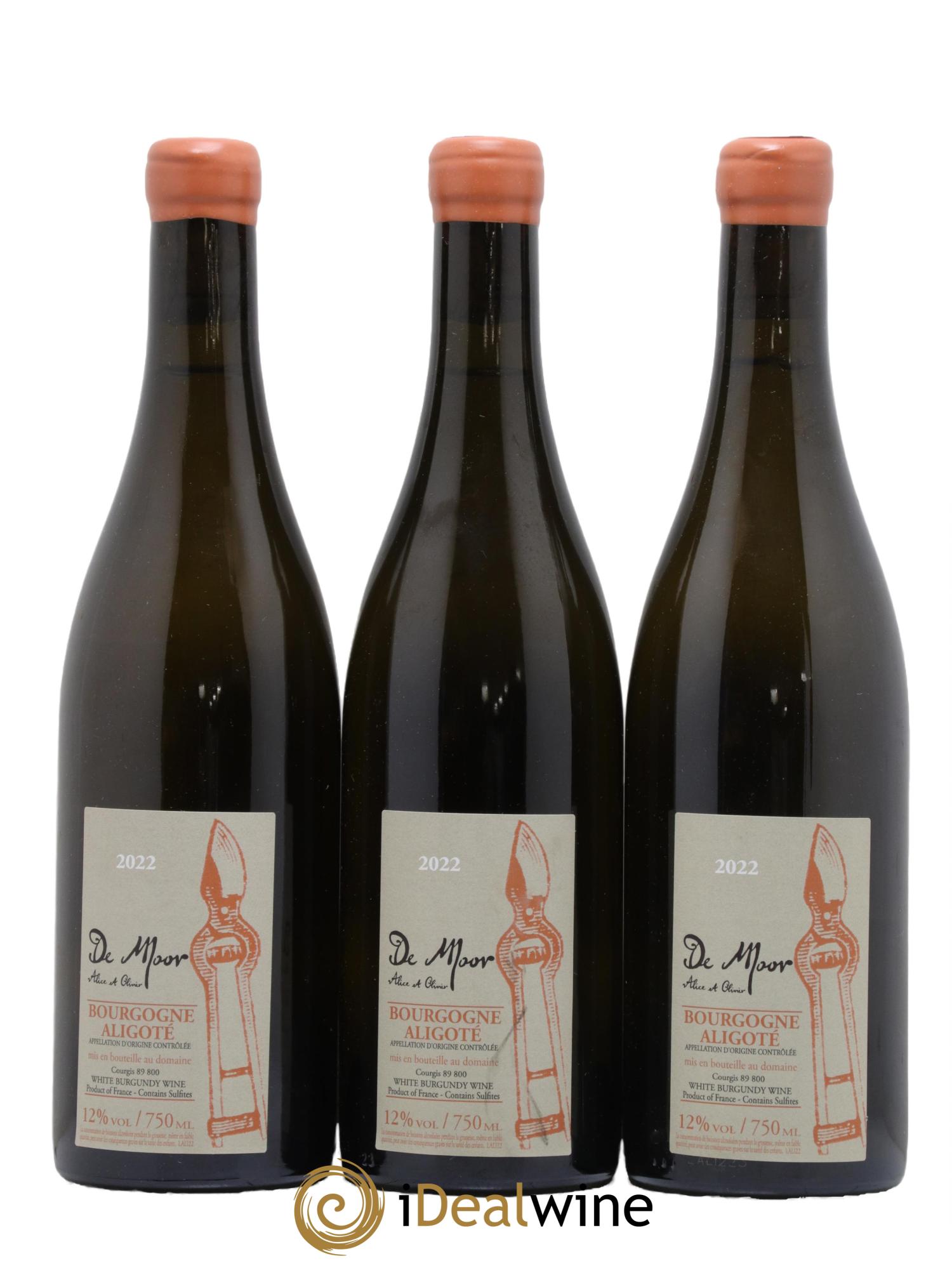 Bourgogne Aligoté Alice et Olivier De Moor 2022 - Lot de 3 bouteilles - 0