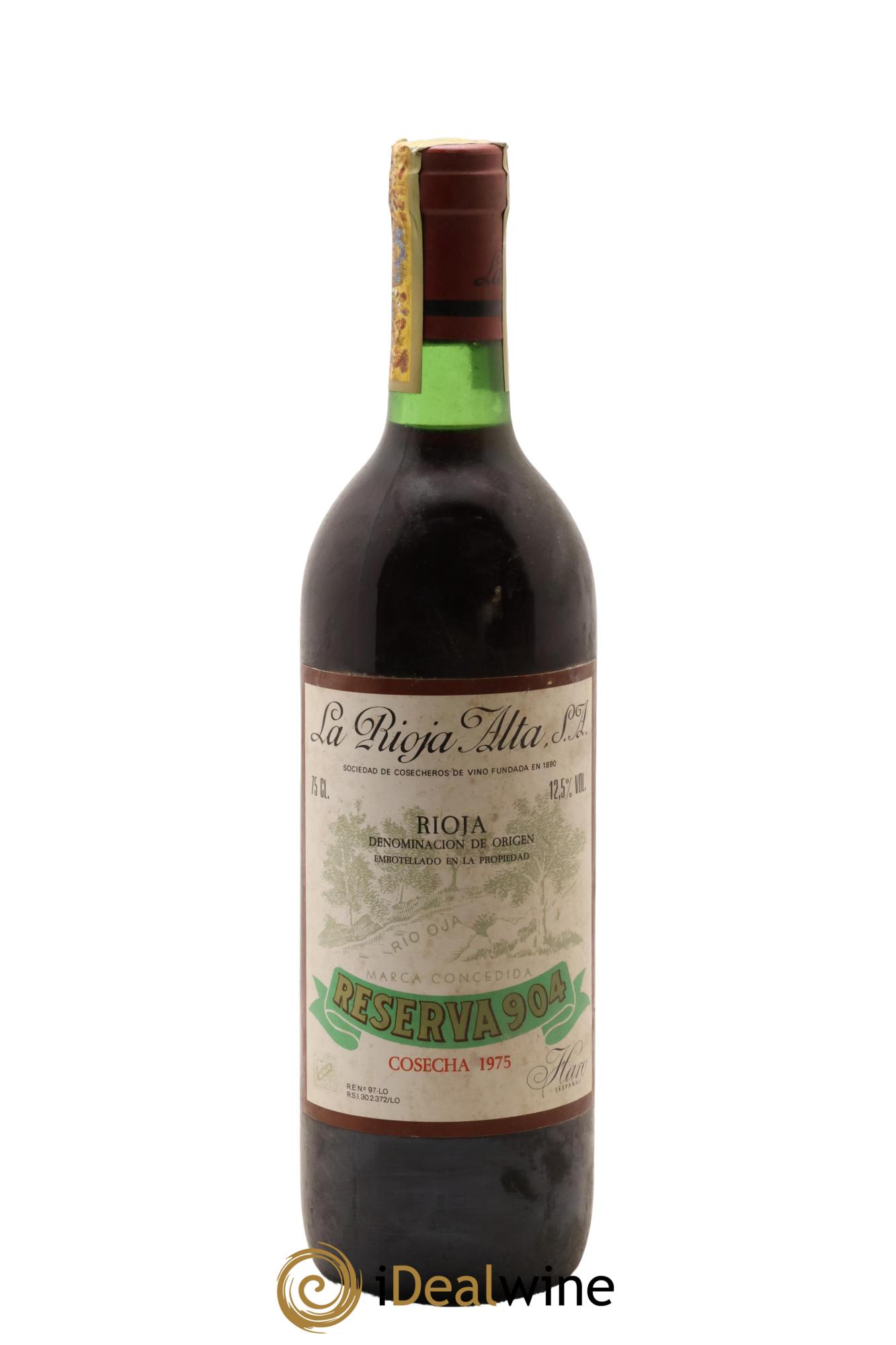 Rioja DOCa Gran Reserva 904 La Rioja Alta 1975 - Lotto di 1 bottiglia - 0