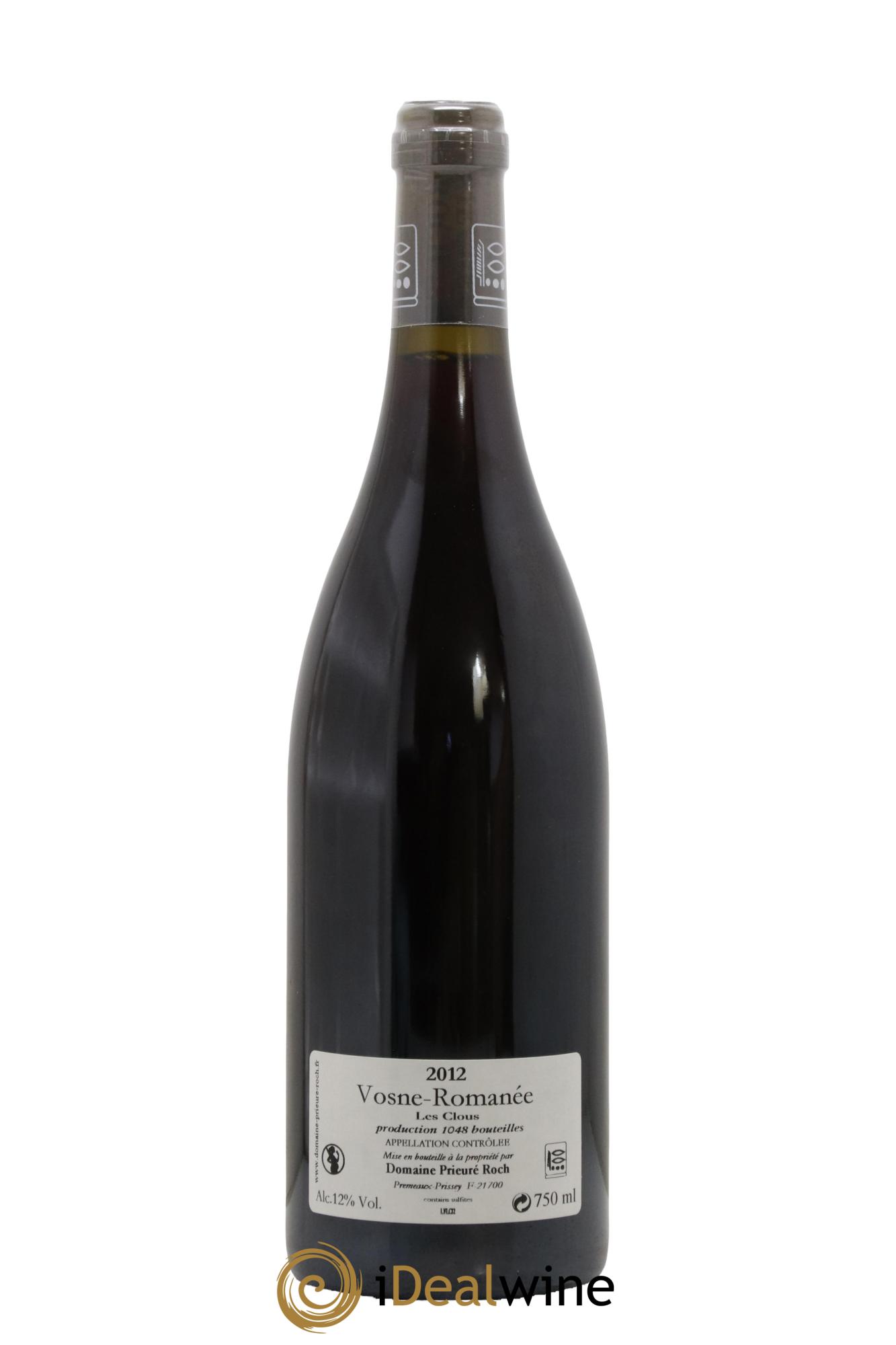 Vosne-Romanée Les Clous Prieuré Roch 2012 - Lot of 1 bottle - 1