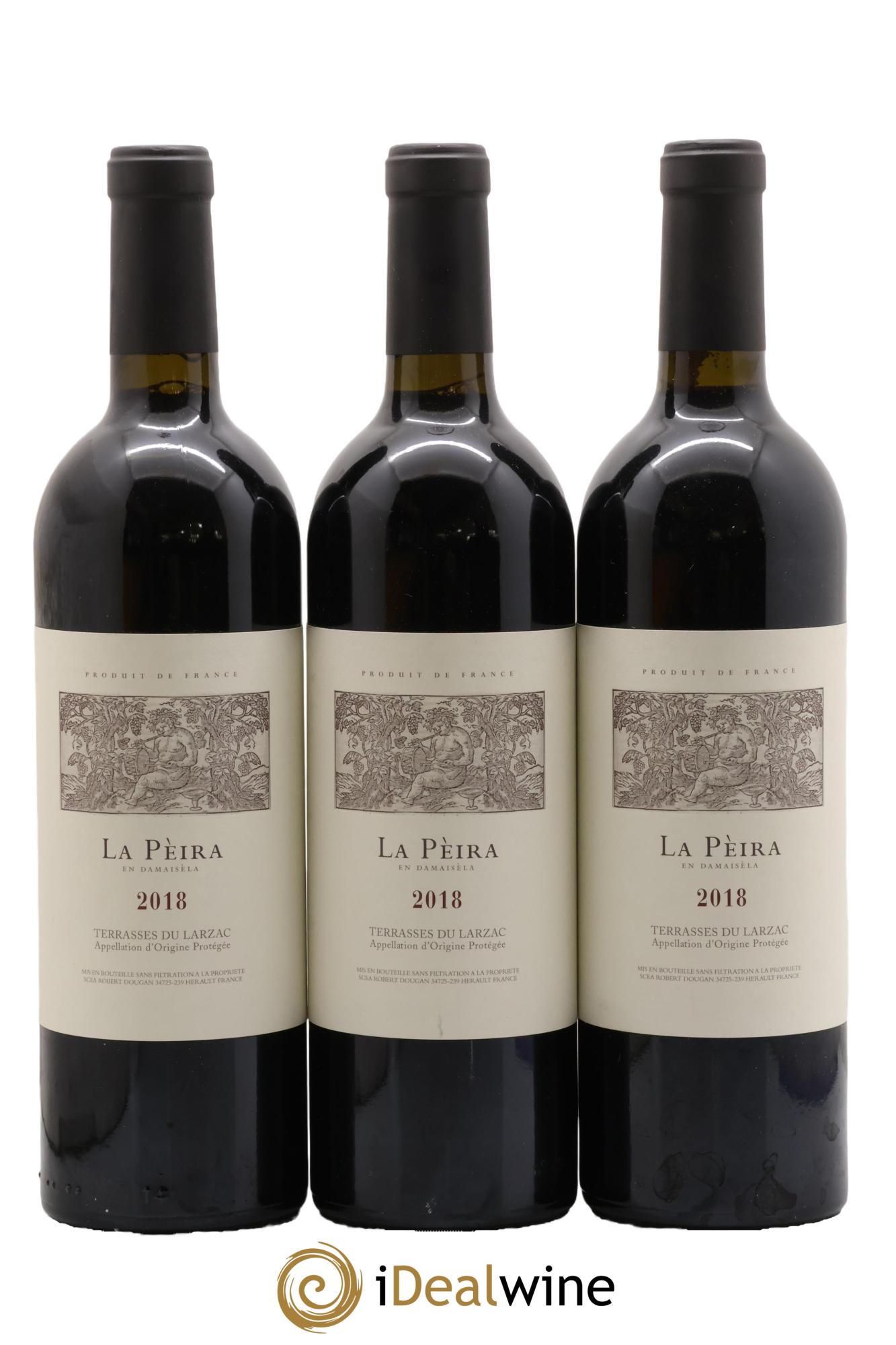Terrasses du Larzac Domaine de La Pèira en Damaisèla La Pèira Karine Ahton et Robert Dougan 2018 - Posten von 3 Flaschen - 0