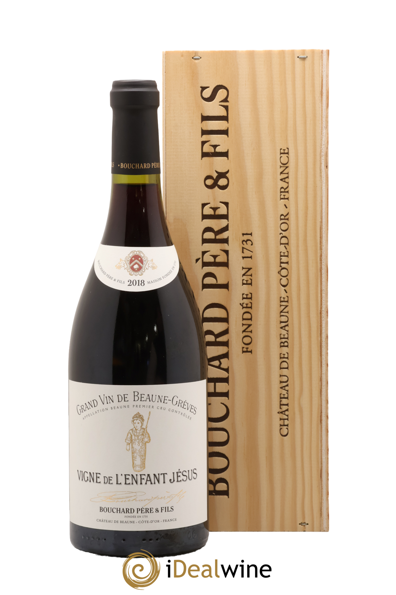 Beaune 1er Cru Grèves - Vigne de l'Enfant Jésus Bouchard Père & Fils 2018 - Lot de 1 bouteille - 0