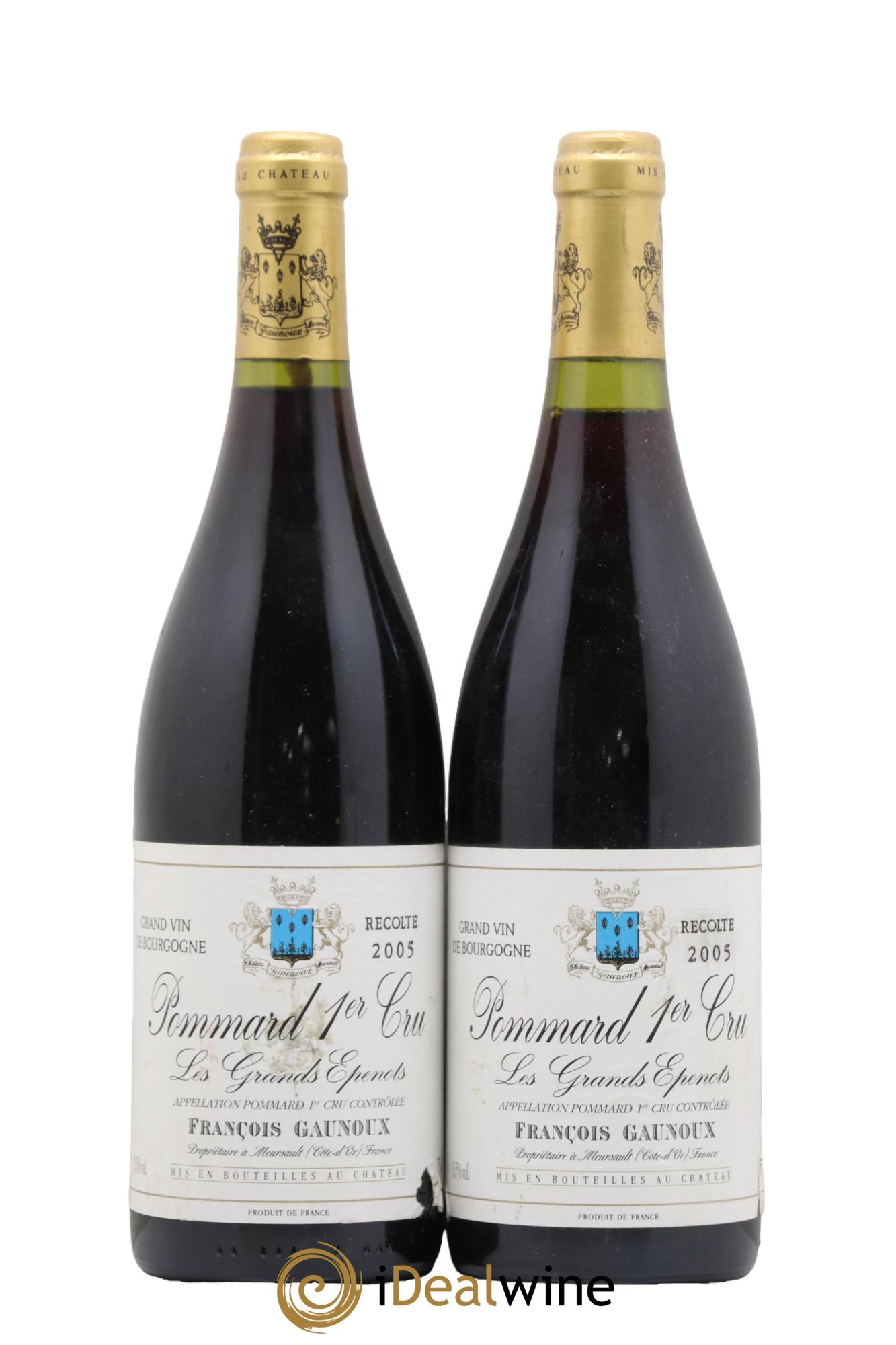 Pommard 1er Cru Les Grands Epenots François Gaunoux 2005 - Lot de 2 bouteilles - 0