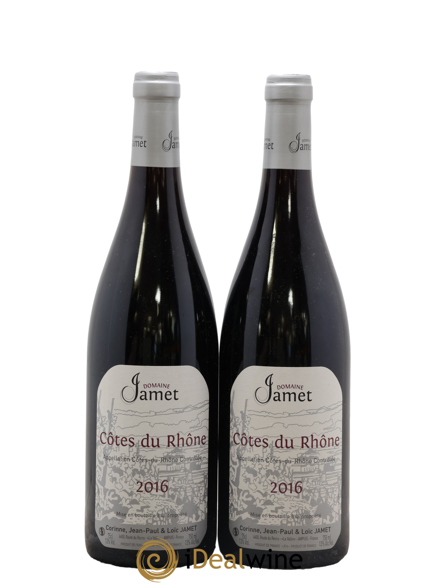 Côtes-du-Rhône Jamet (Domaine) 2016 - Lot de 2 bouteilles - 0