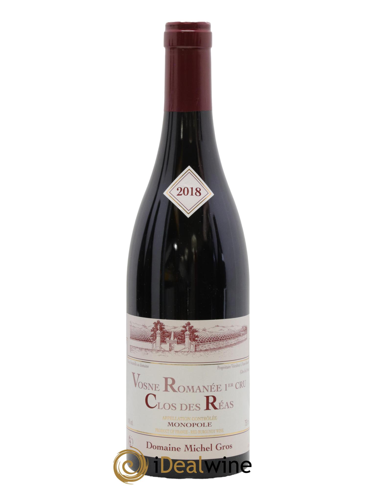 Vosne-Romanée 1er Cru Clos des Réas Michel Gros 2018 - Lot de 1 bouteille - 0