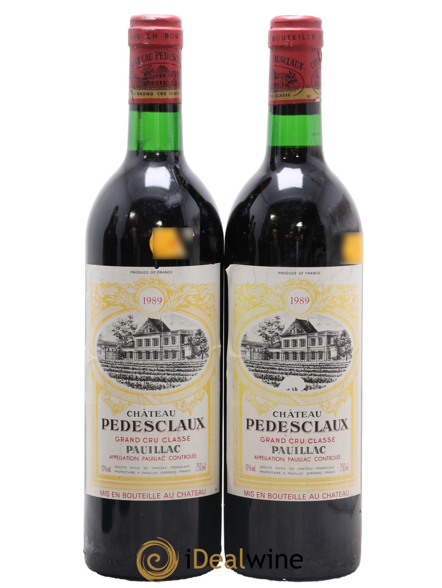 Château Pedesclaux 5ème Grand Cru Classé 1989 - Lot de 2 bouteilles - 0