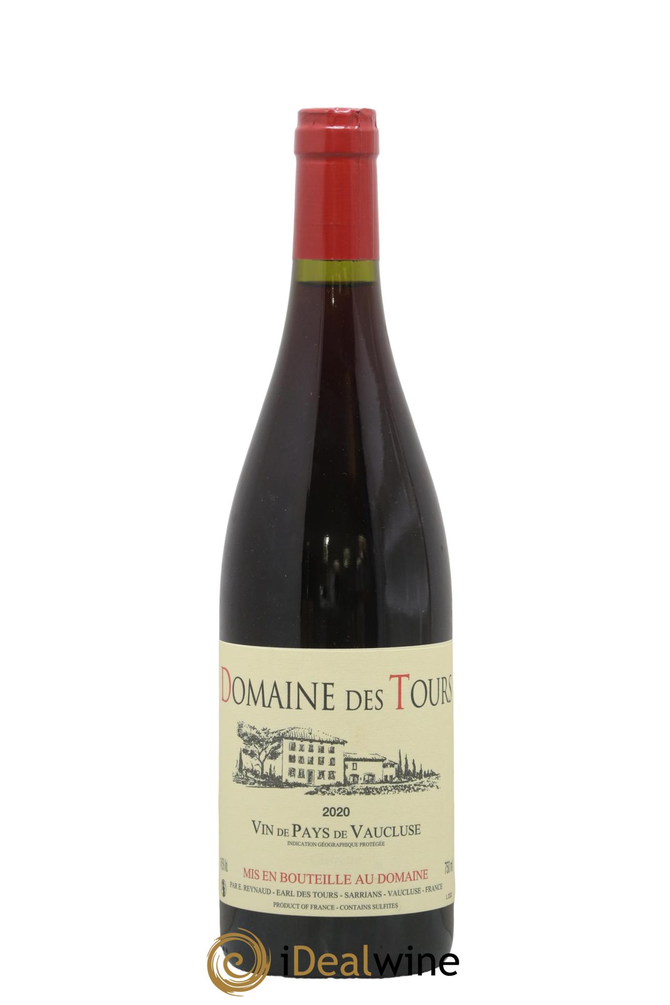 Vaucluse (Vin de Pays de Vaucluse) Domaine des Tours Emmanuel Reynaud 2020 - Lot de 1 bouteille - 0