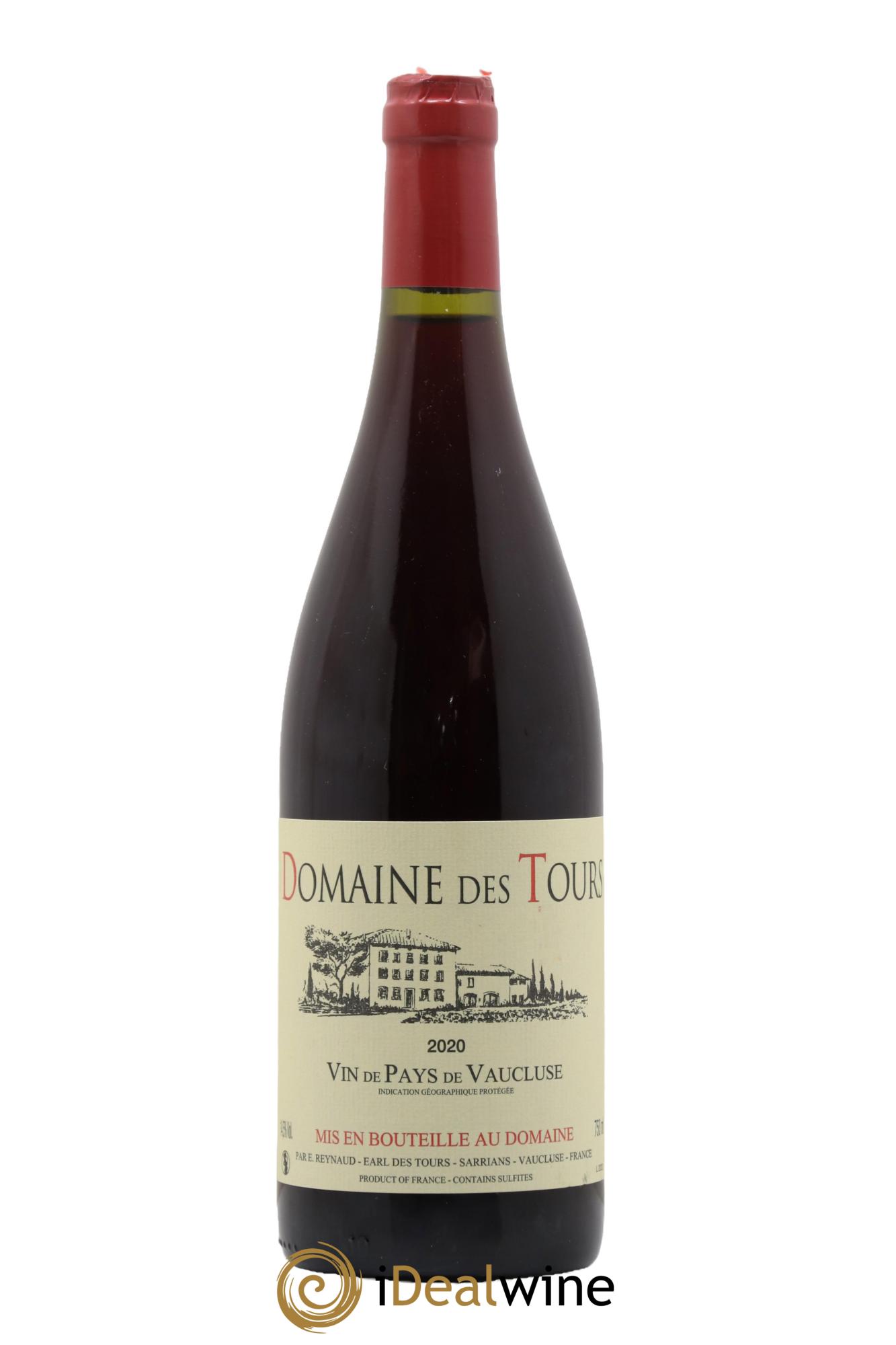 Vaucluse (Vin de Pays de Vaucluse) Domaine des Tours Emmanuel Reynaud 2020 - Lot de 1 bouteille - 0