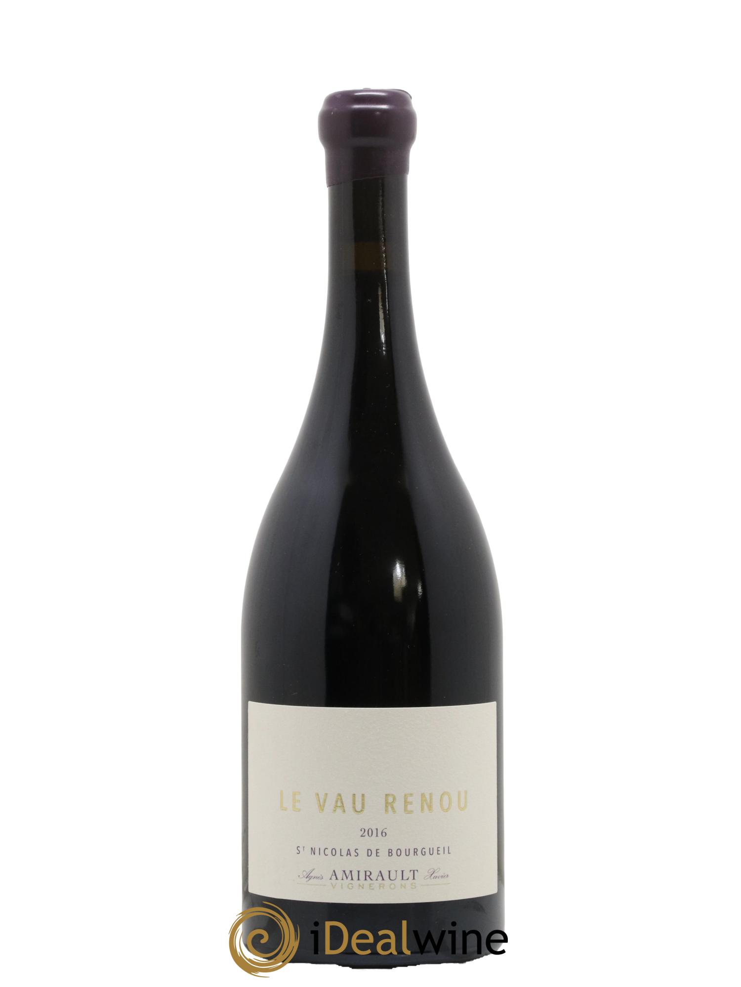 Saint-Nicolas de Bourgueil Le Vau Renou Agnès et Xavier Amirault 2016 - Lot de 1 bouteille - 0