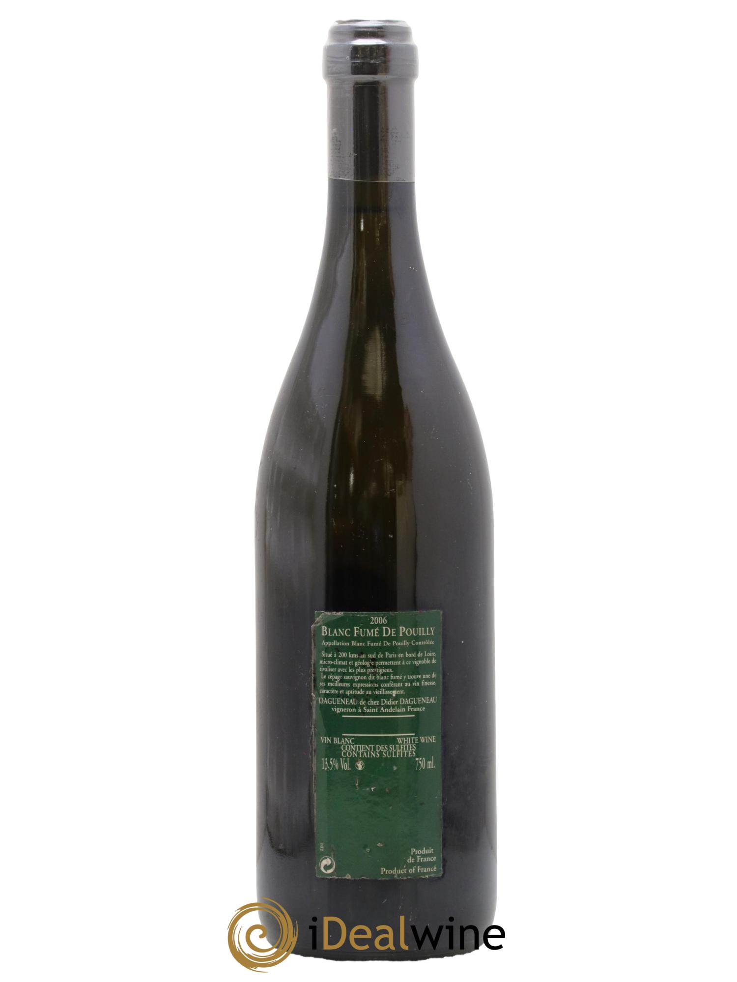 Vin de France (anciennement Pouilly-Fumé) Silex Dagueneau (Domaine Didier - Louis-Benjamin) 2006 - Lot de 1 bouteille - 1