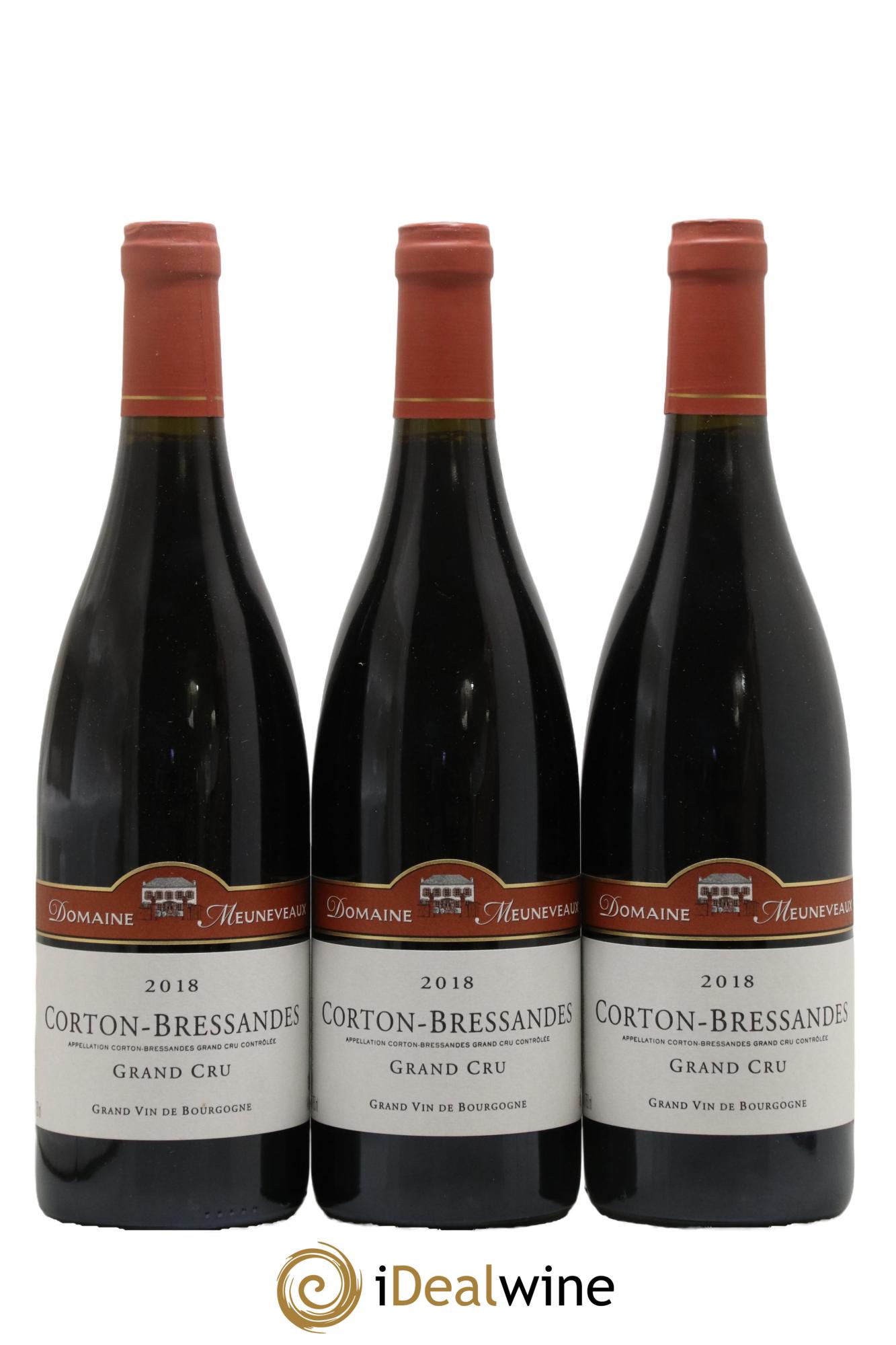Corton Grand Cru Bressandes Domaine Meuneveaux 2018 - Lotto di 3 bottiglie - 0