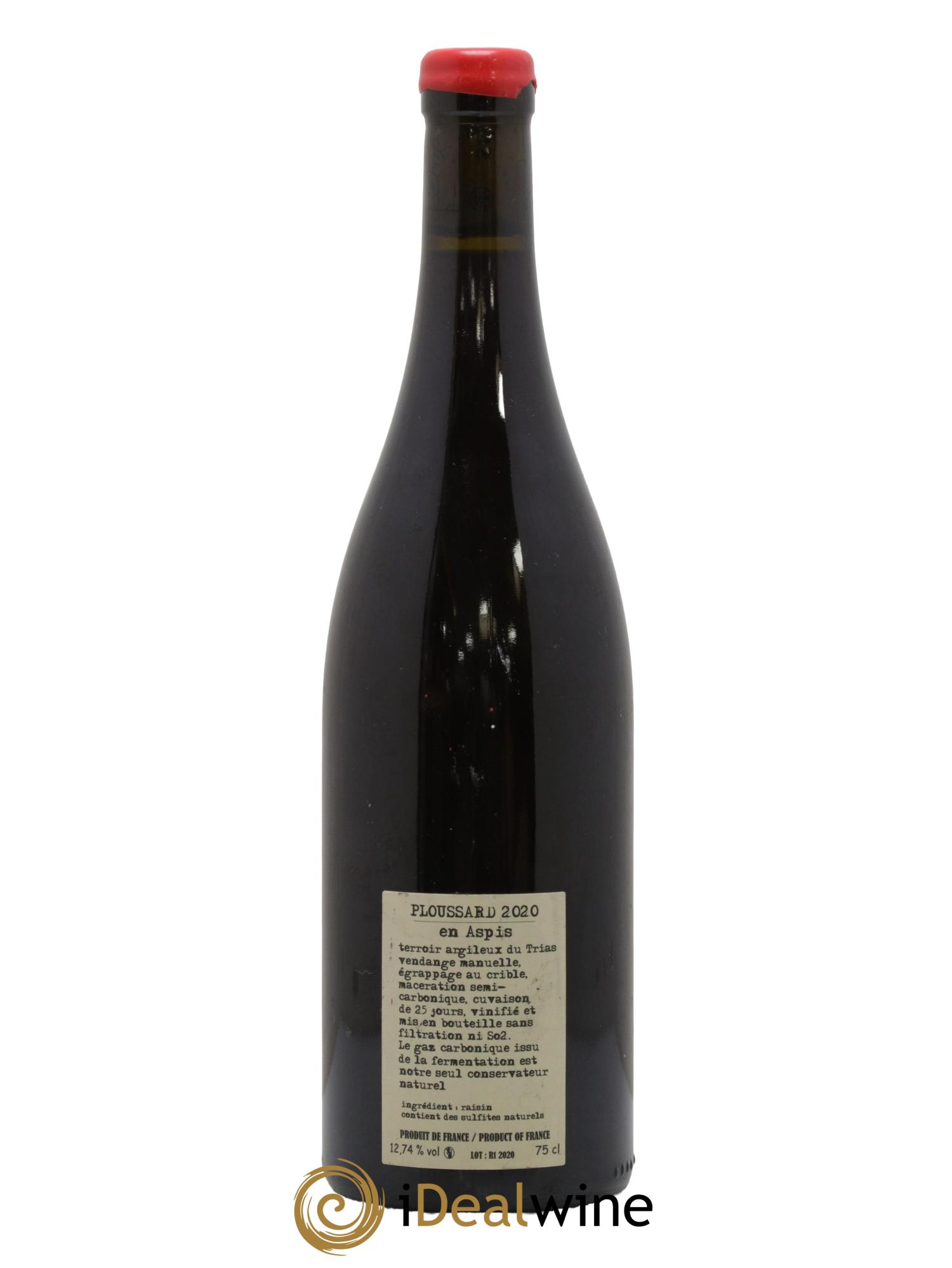 Arbois Pupillin Ploussard En Aspis Adeline Houillon & Renaud Bruyère 2020 - Lot of 1 bottle - 1