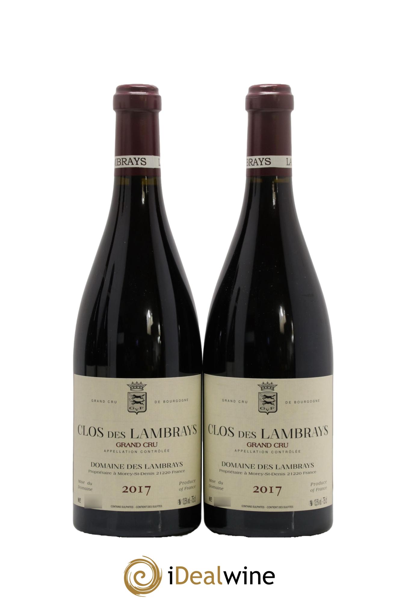Clos des Lambrays Grand Cru Domaine des Lambrays  2017 - Lot of 2 bottles - 0
