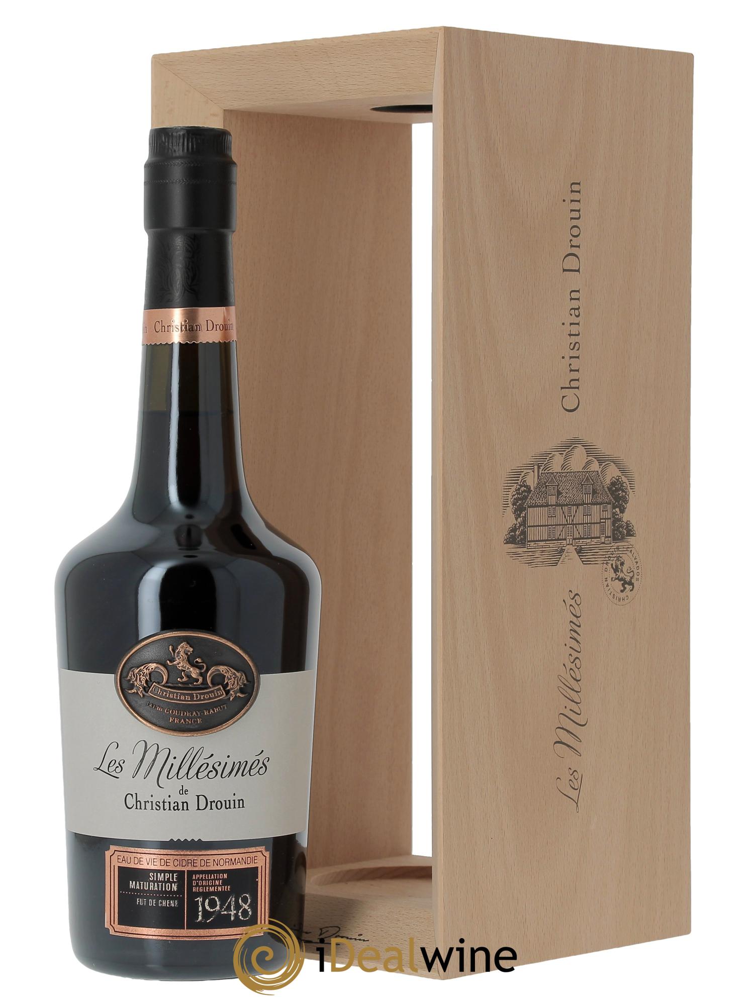 Calvados Christian Drouin 1948 Pays d'Auge - Lot de 1 bouteille - 1