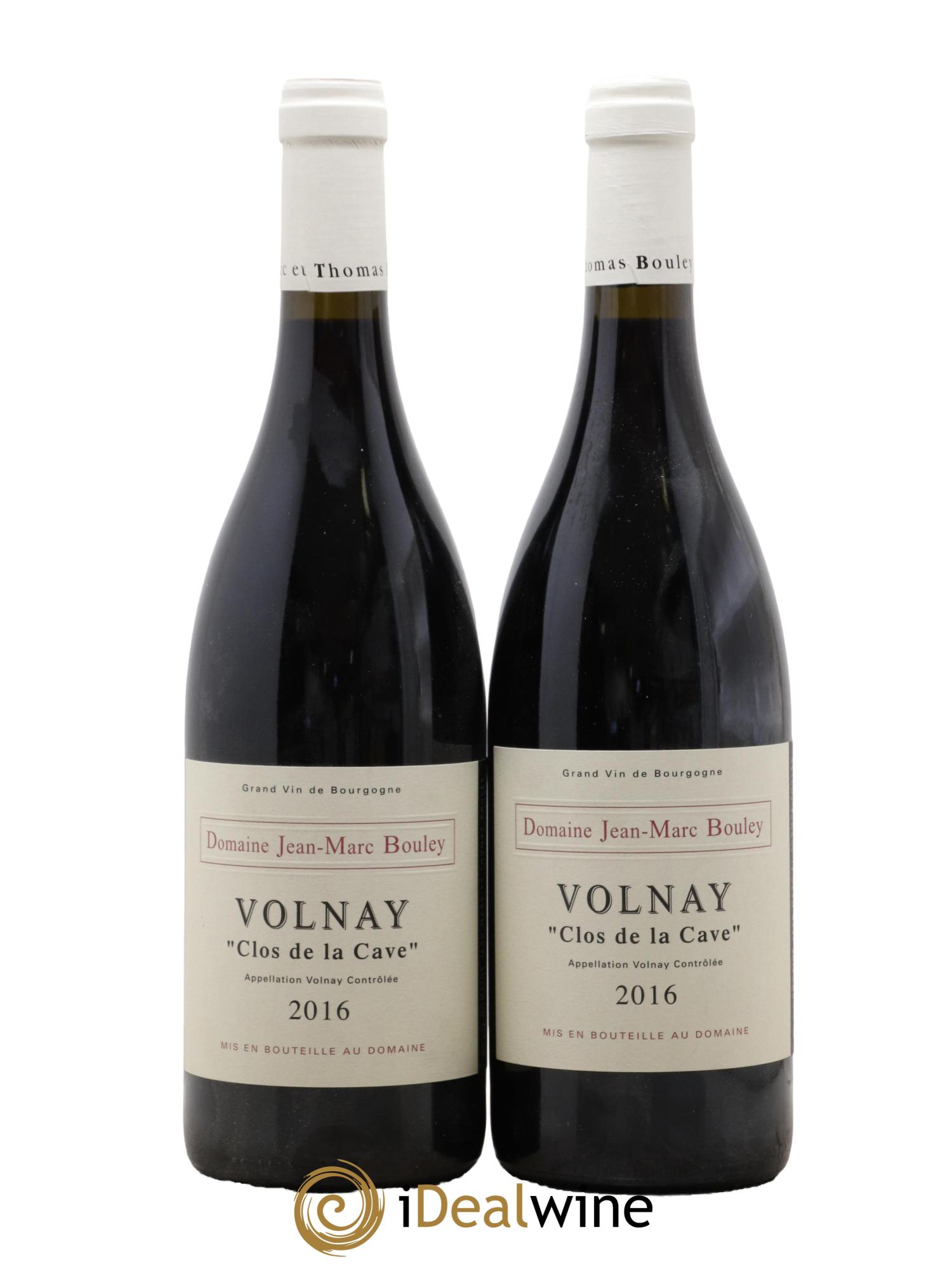 Volnay Clos de La Cave Jean-Marc Bouley 2016 - Lot de 2 bouteilles - 0