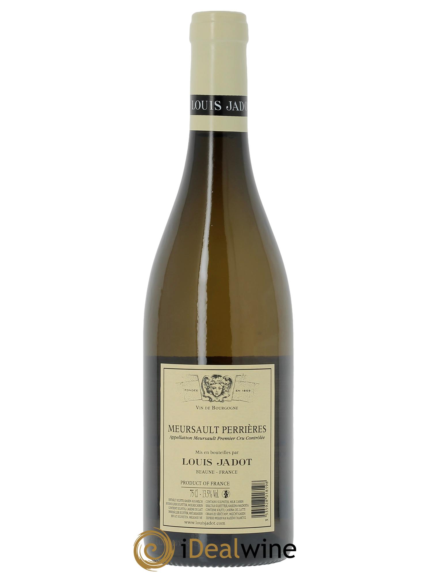 Meursault 1er Cru Perrières Domaine Louis Jadot  2023 - Lot de 1 bouteille - 1